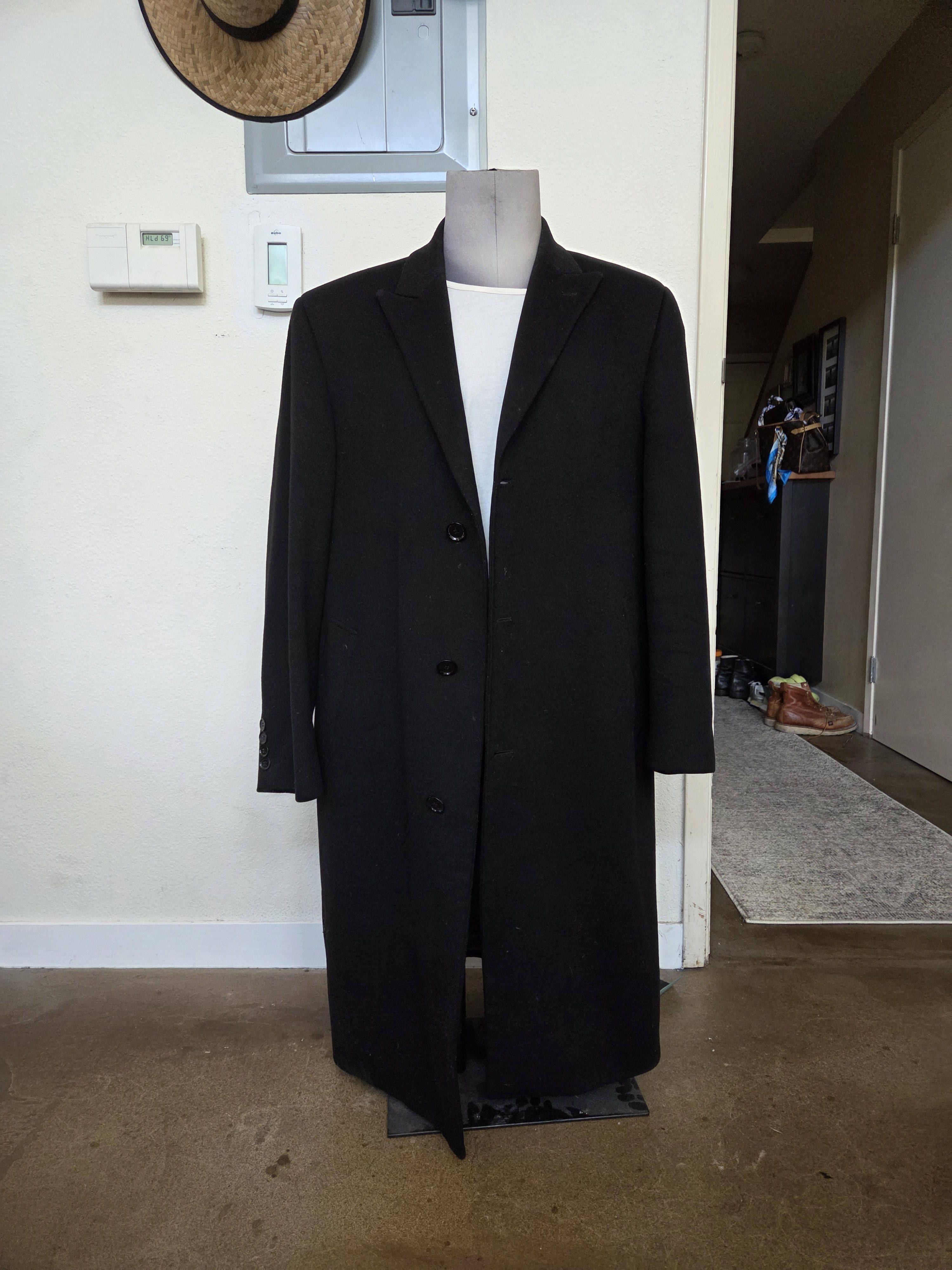 Calvin Klein Calvin Klein "Stewart" Men's Wool & Cashmere Blend Overcoat Size US M / EU 48-50 / 2 - 1 Thumbnail