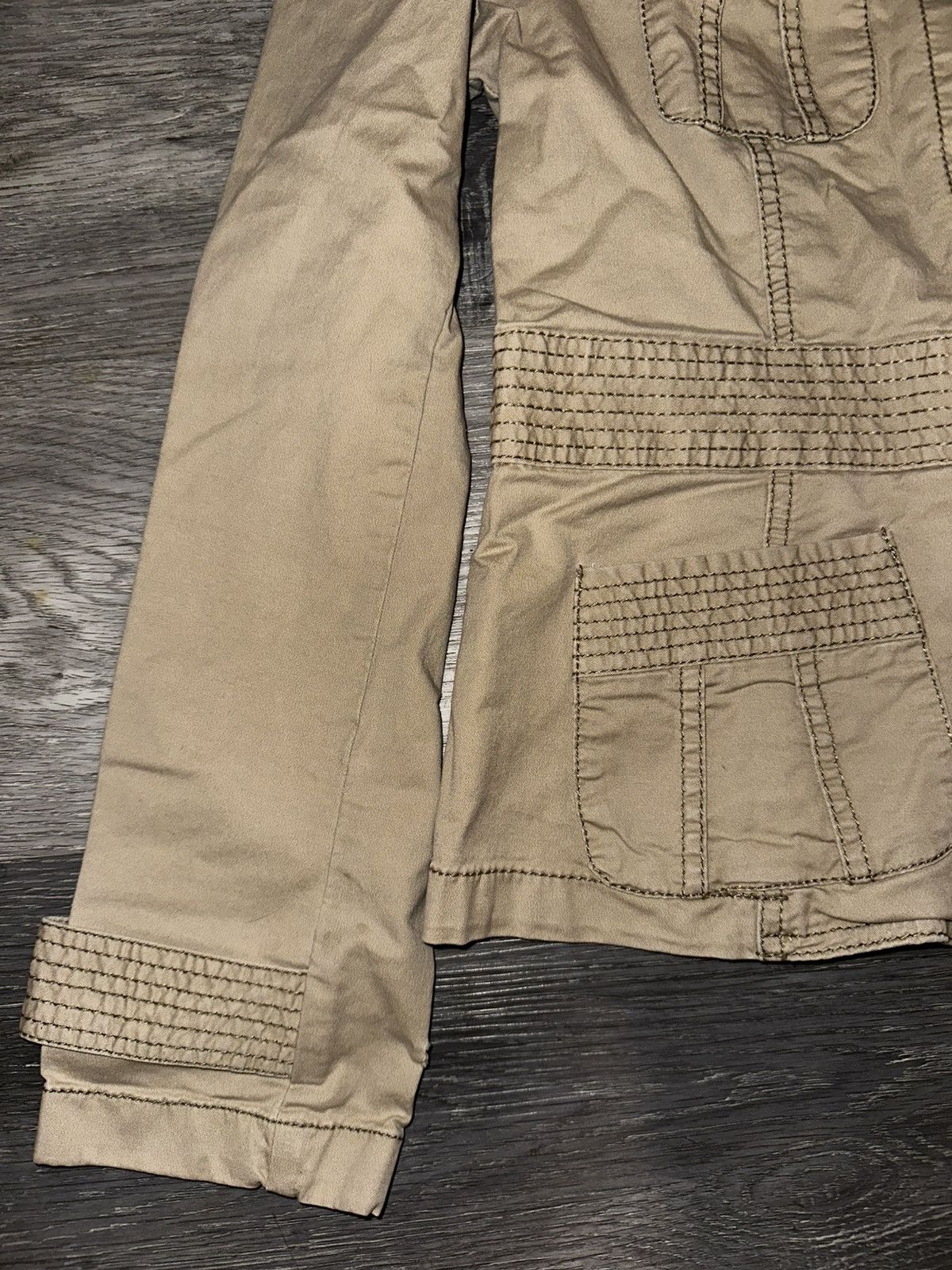 Loft Button-up Military Cargo Utility Blazer Jacket by LOFT Size M / US 6-8 / IT 42-44 - 5 Thumbnail