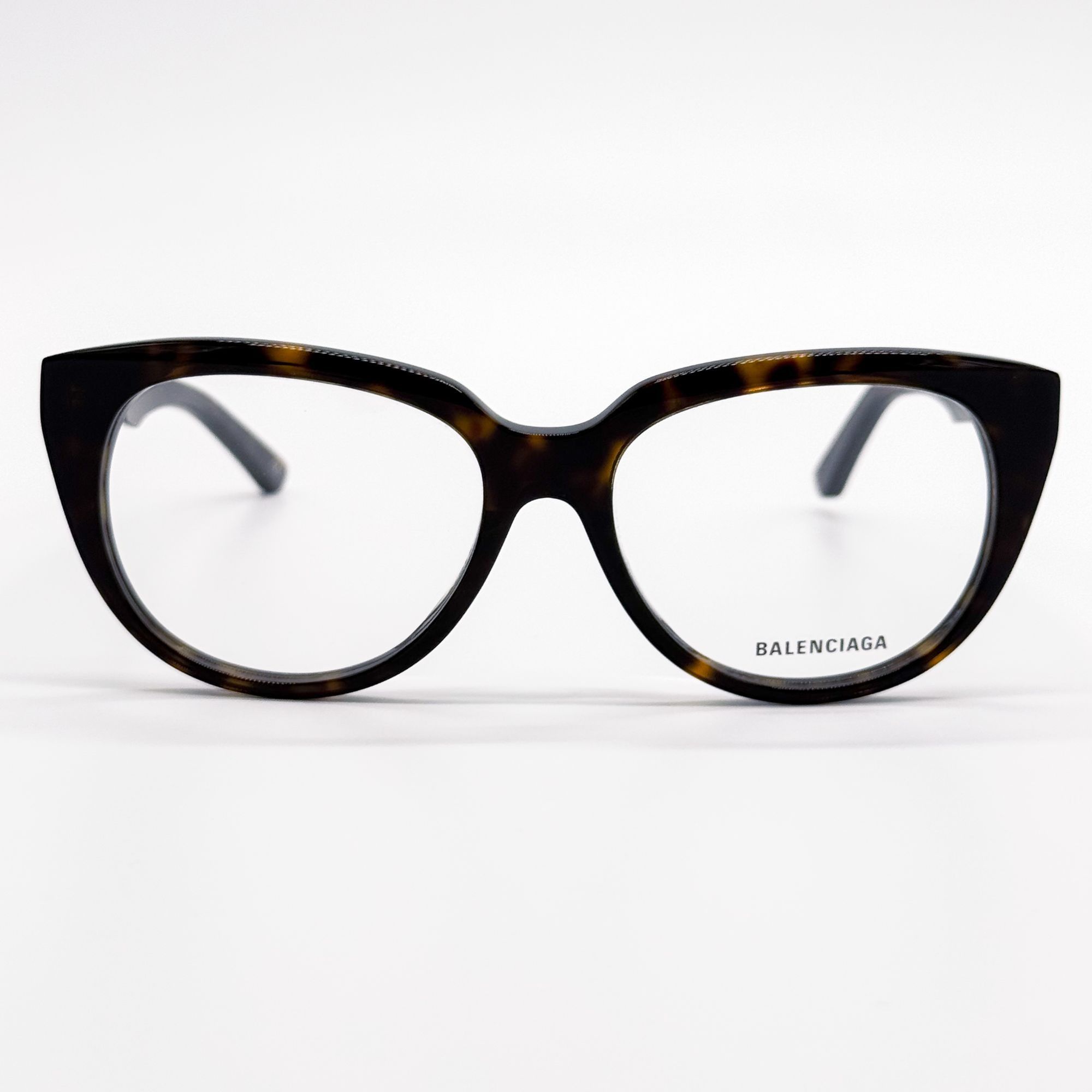 Balenciaga NEW BALENCIAGA EYEGLASSES BB0131O 005 ROUND OVAL DARK HAVANA Size ONE SIZE - 3 Thumbnail