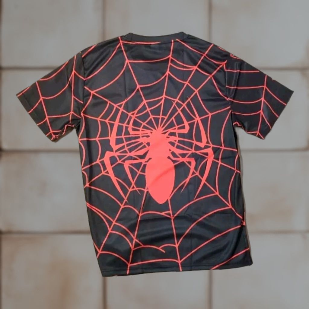 Parker SPIDER-MAN T SHIRT BLACK RED WEB PETER PARKER LARGE HALLOWEEN NEW COMFORTABLE Size US L / EU 52-54 / 3 - 1 Thumbnail