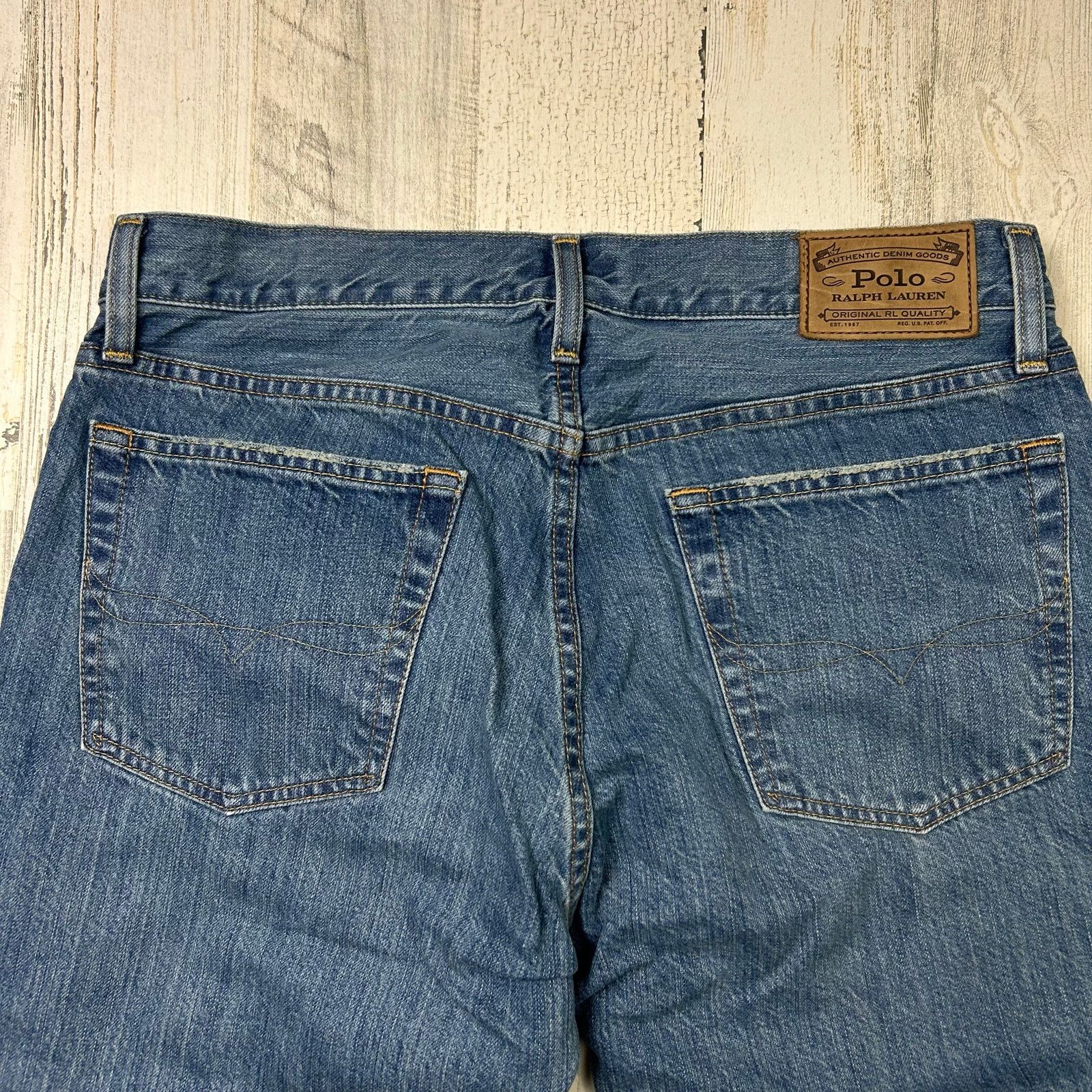 Polo Ralph Lauren Polo Ralph Lauren Denim Relaxed Fit The Hampton-Style Jeans Size US 32 / EU 48 - 10 Thumbnail
