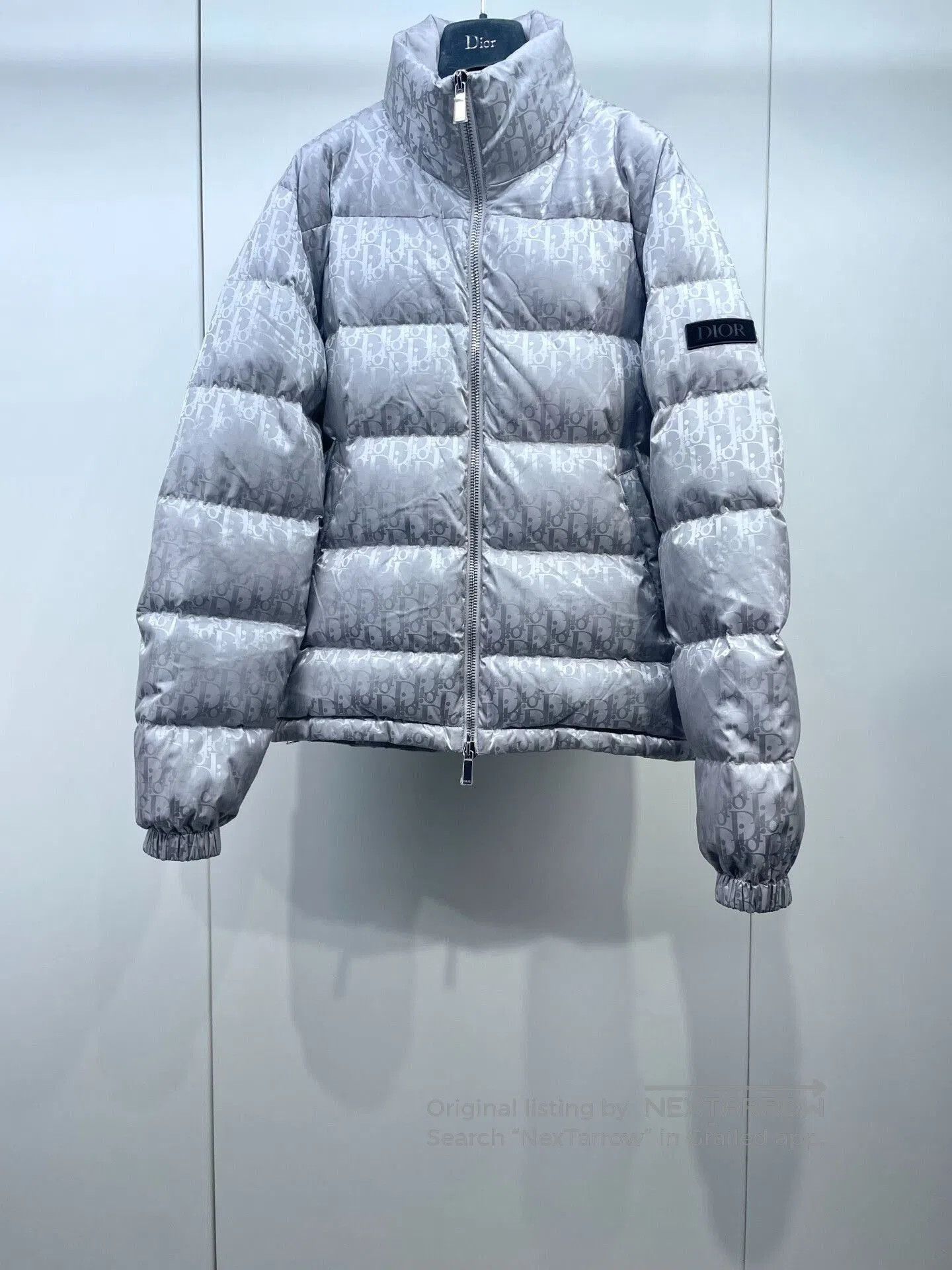 Dior Dior Silver Full Logo Down Jacket. Size US S / EU 44-46 / 1 - 1 Thumbnail