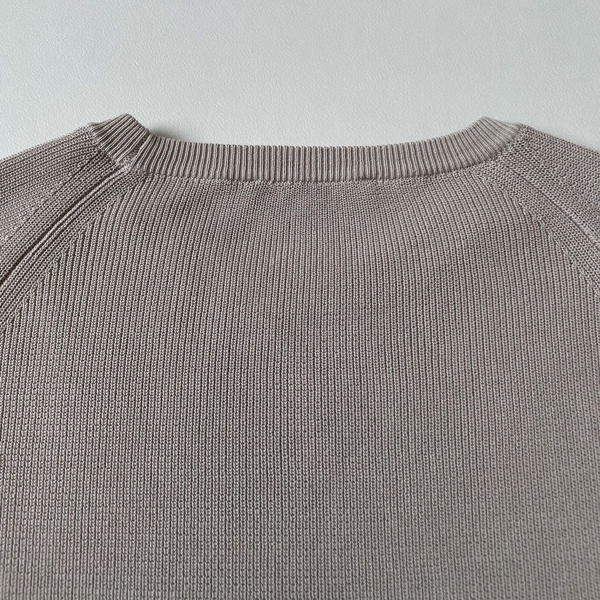 Casey Casey Beige ‘Rib Stitch’ Knit Cotton Sweater Size US XL / EU 56 / 4 - 15 Thumbnail