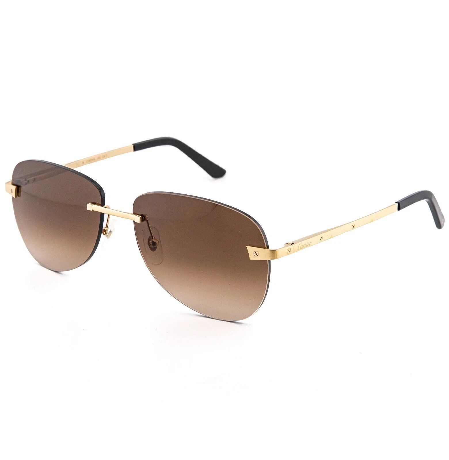 Cartier CARTIER Santos Dumont Screw CT0035RS Aviator Sunglasses 0035 Size ONE SIZE - 4 Thumbnail