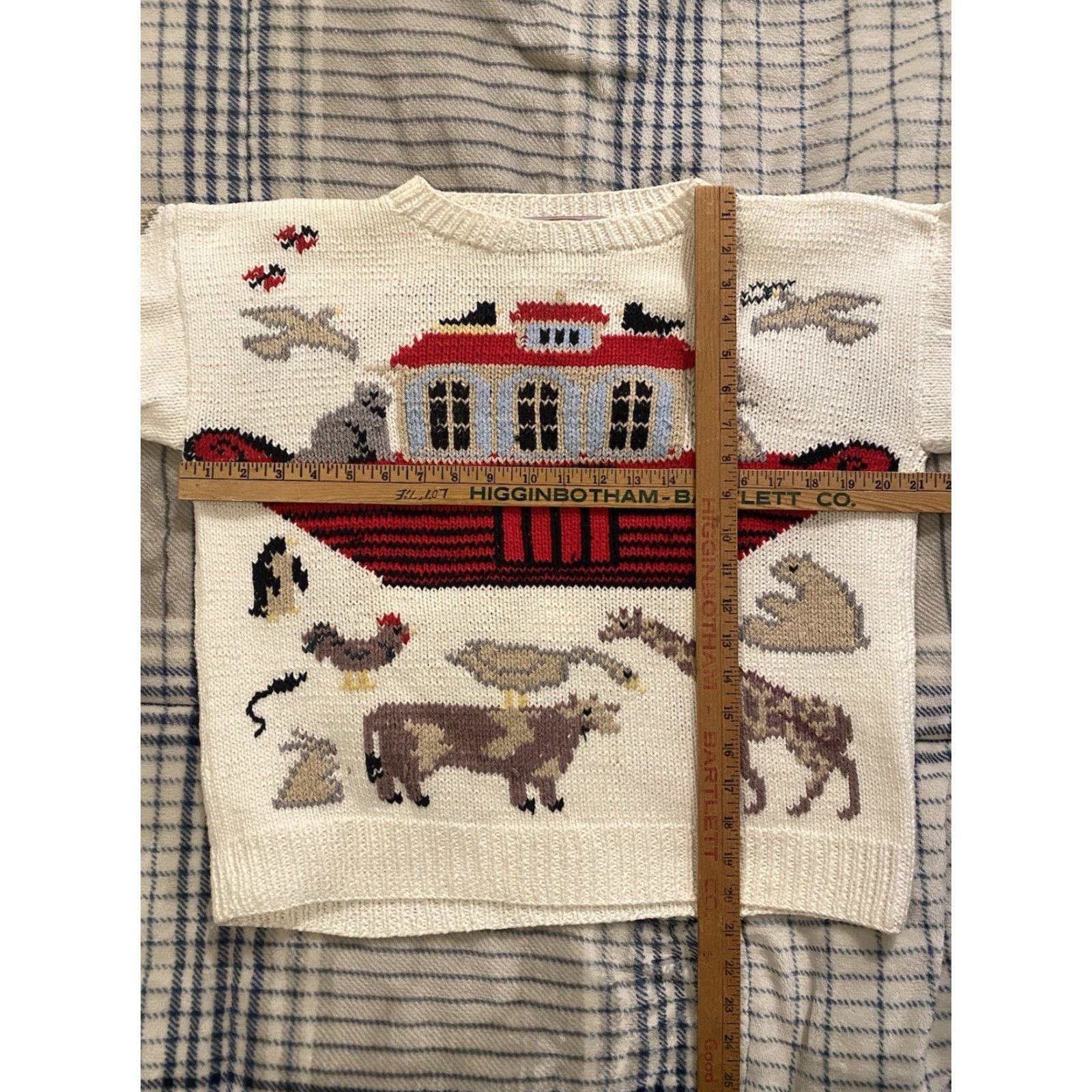 Vintage VINTAGE Gusto Chunky-Knit Sweater Noah’s Ark Theme Animals Women’s Medium Sweat er? Size M / US 6-8 / IT 42-44 - 5 Thumbnail