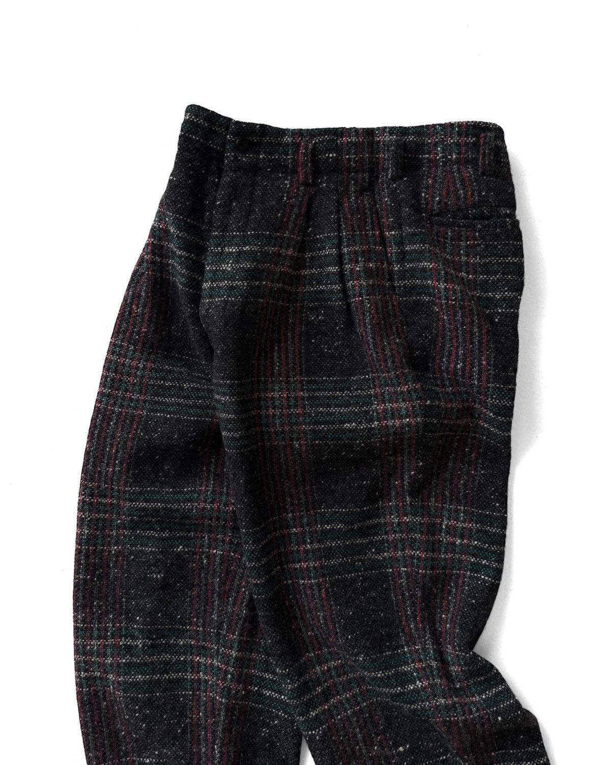 Comme des Garcons Homme 90s COMME des GARÇONS VINTAGE WOOL TWEED PLAID TROUSERS Size US 30 / EU 46 - 4 Thumbnail