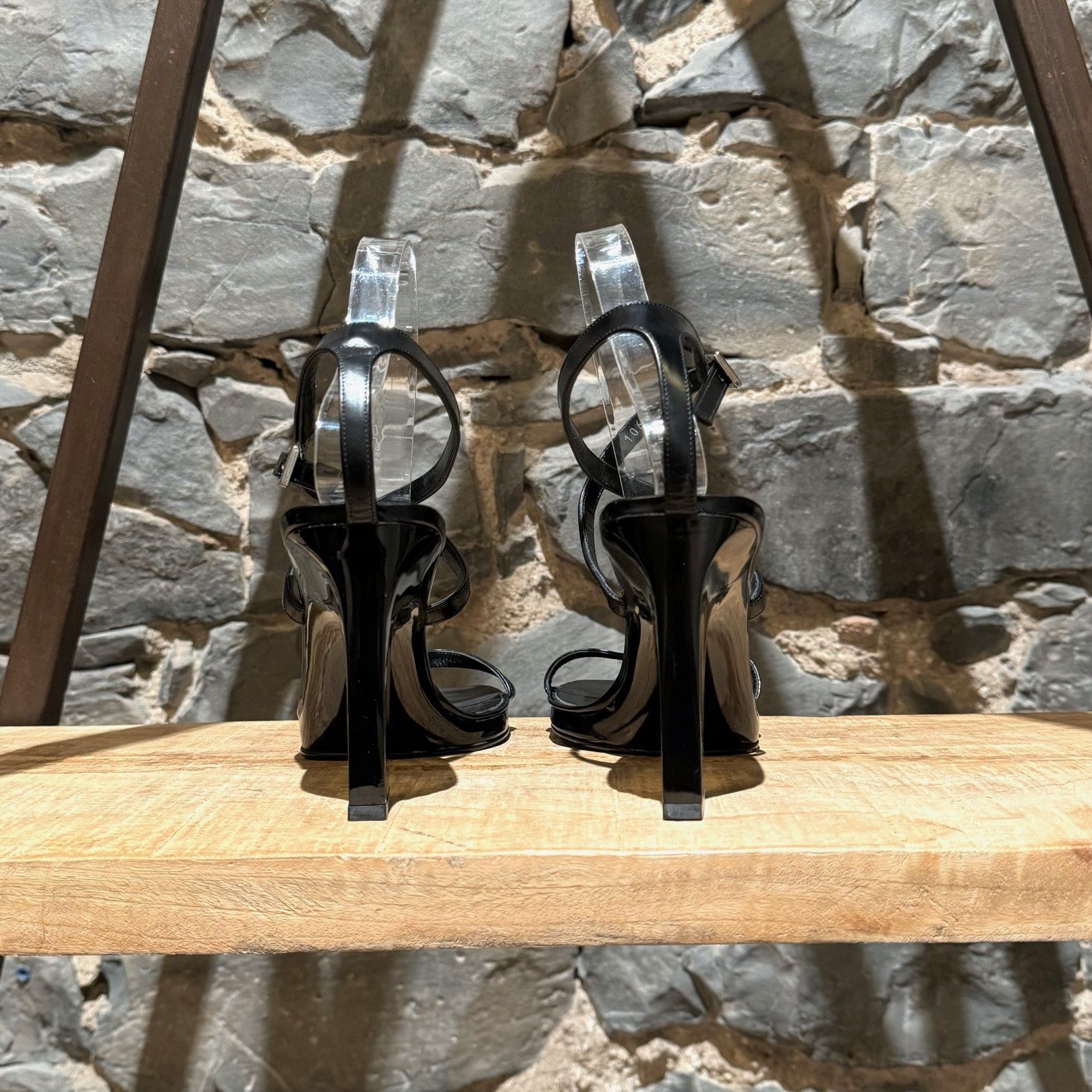 Gucci Gucci Tom Ford SS 1998 Black Strappy G Buckle Heeled Sandals Size US 9 / IT 39 - 5 Thumbnail