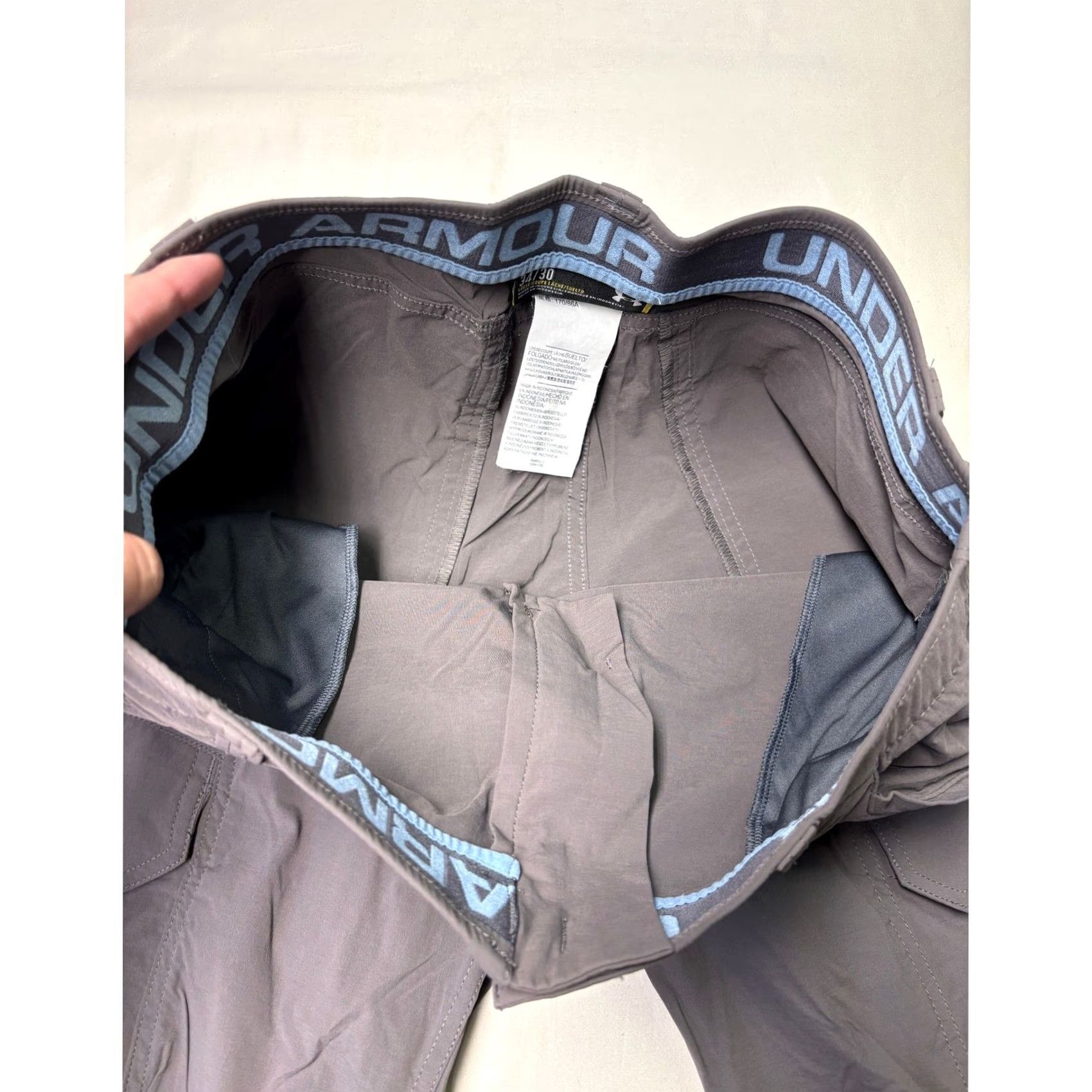 Under Armour Under Armour Cargo Pants Men Loose Fit Gray 34x30 Nylon Outdoor Size US 34 / EU 50 - 5 Thumbnail
