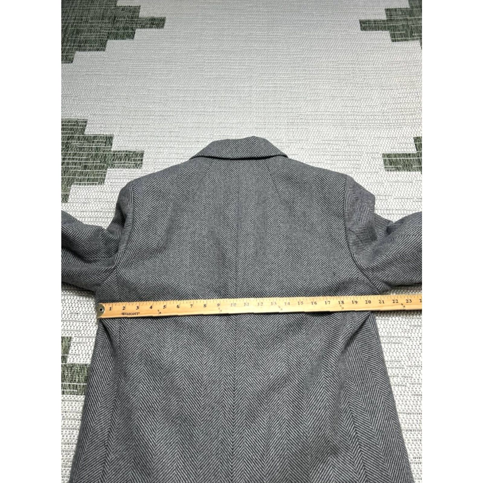 Theory Theory Overcoat Mens Large Gray Wool Blend Coat Size US L / EU 52-54 / 3 - 6 Thumbnail
