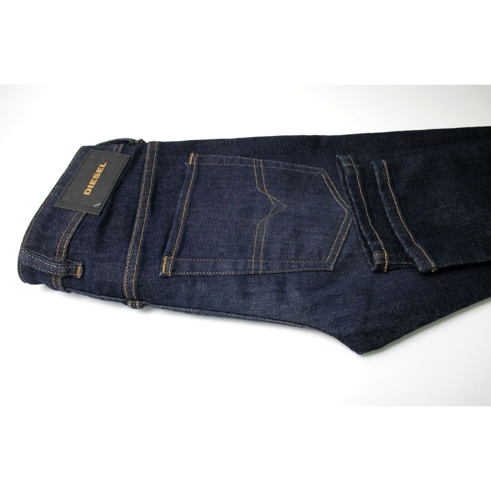 Diesel DIESEL Jeans Sleenker-X Men's W27 Deep Blue Denim Stretch Button Fly 009DI Size US 27 - 5 Thumbnail
