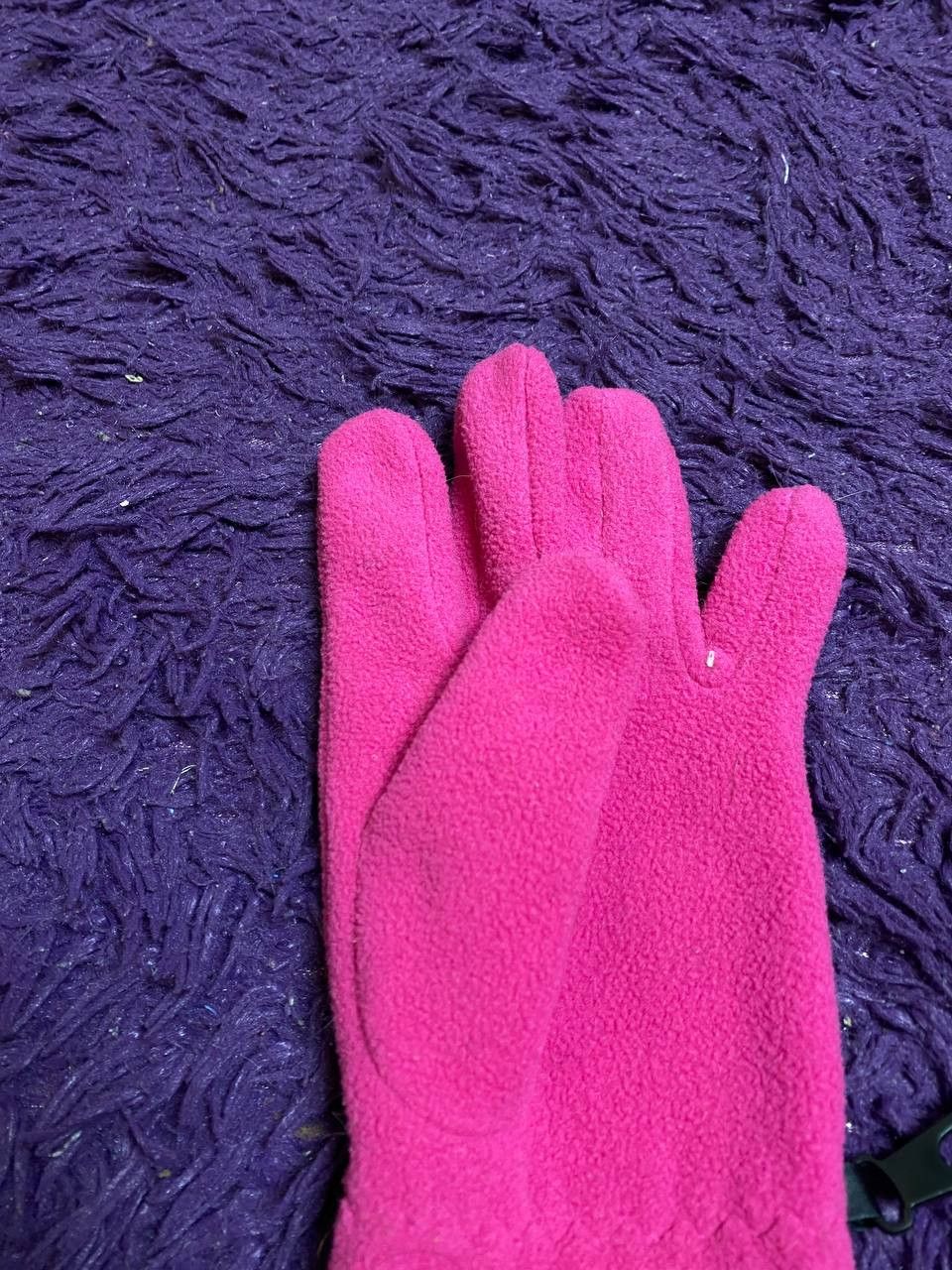 Nike × Vintage Nike Vintage Gloves Men’s Black Small Swoosh Y2K Size ONE SIZE - 7 Thumbnail