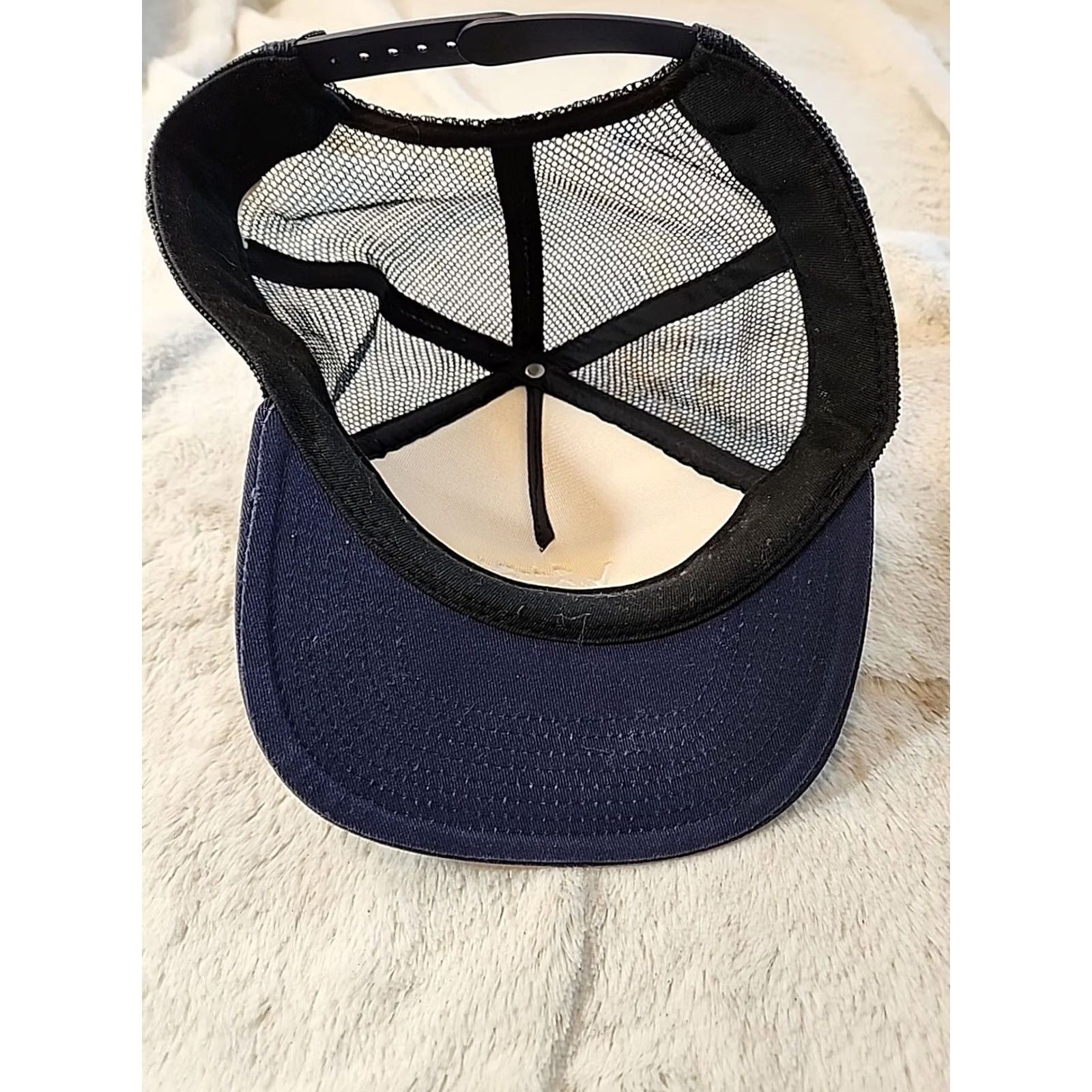 Vans VANS Galer Trucker Hat Cap Off The Wall since 1966 Classics Snapback Adjustable Hat Men One Size Blue Canvas Adjust. Size ONE SIZE - 6 Thumbnail