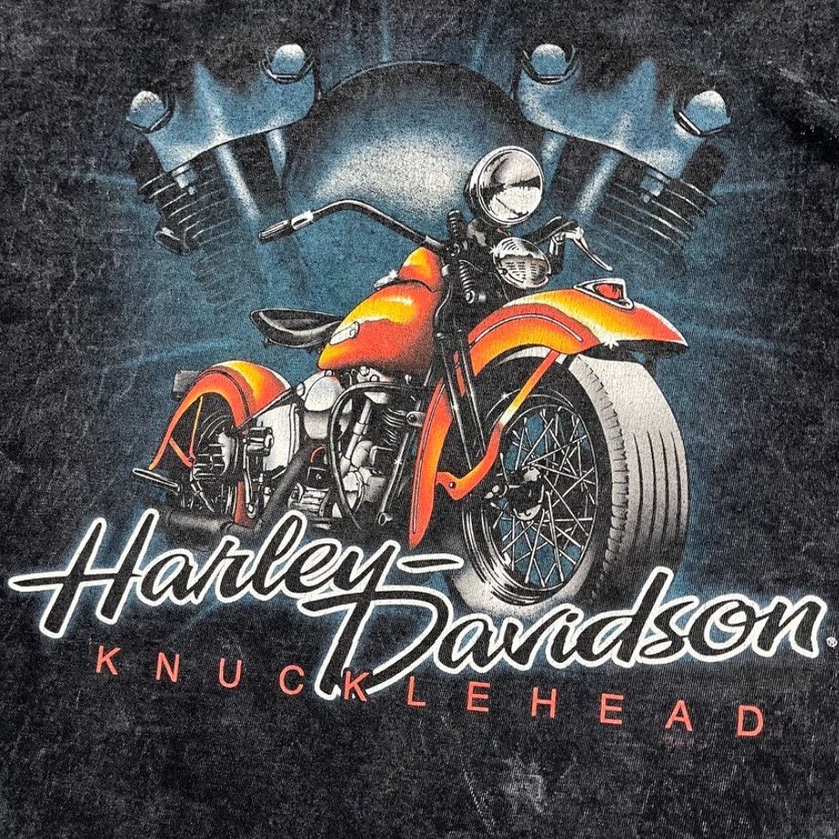 Harley Davidson VTG Harley-Davidson Shirt Mens XL Washed Double-Sided USA Y2K 2005 T-Shirt Size US XL / EU 56 / 4 - 2 Thumbnail