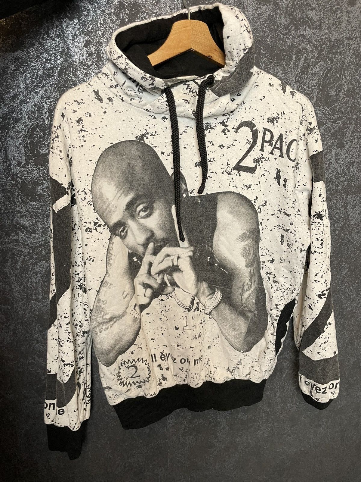 Rap Tees × Vintage Vintage 2pac hoodie Tupac rap hoodie Size US M / EU 48-50 / 2 - 1 Thumbnail