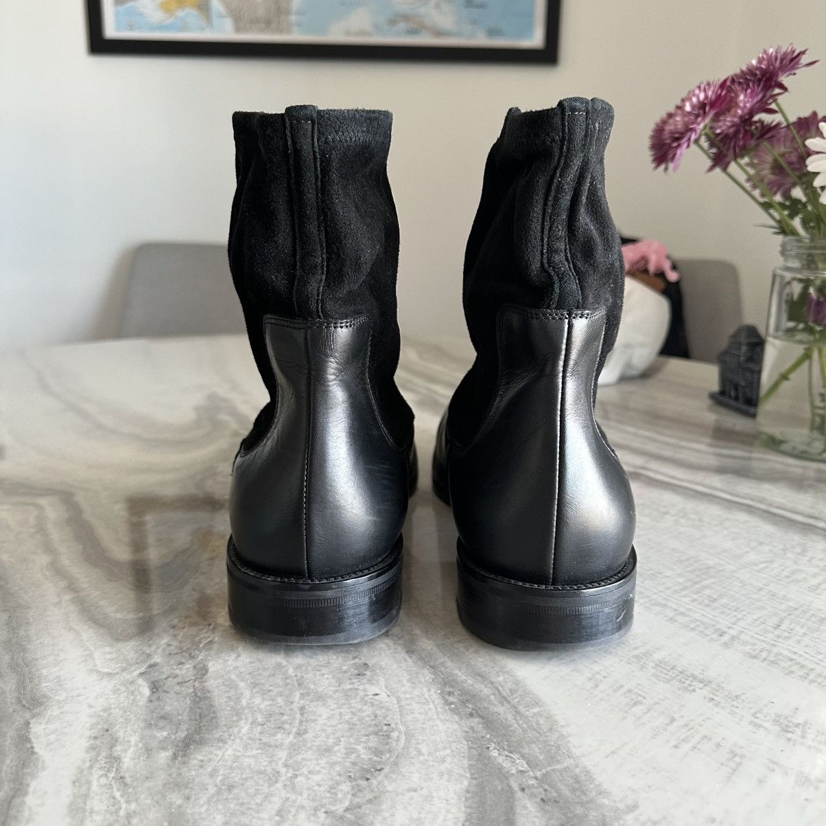 Aquatalia Aquatalia Waterproof Black Leather Boots Size US 11.5 / EU 44-45 - 6 Thumbnail