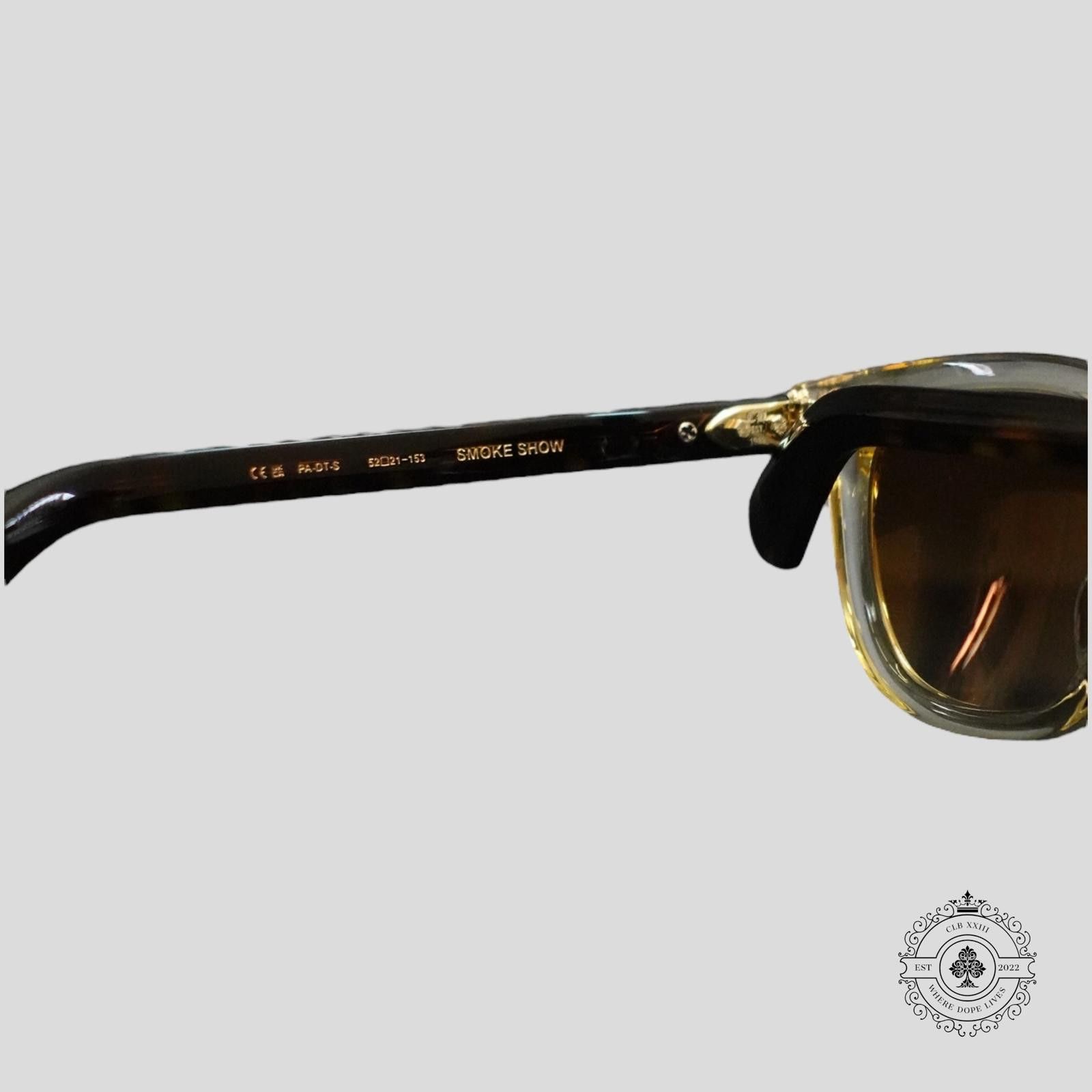 Chrome Hearts Chrome Hearts Smoke Show Glasses in Tortoise Shell/Gold Size ONE SIZE - 5 Thumbnail