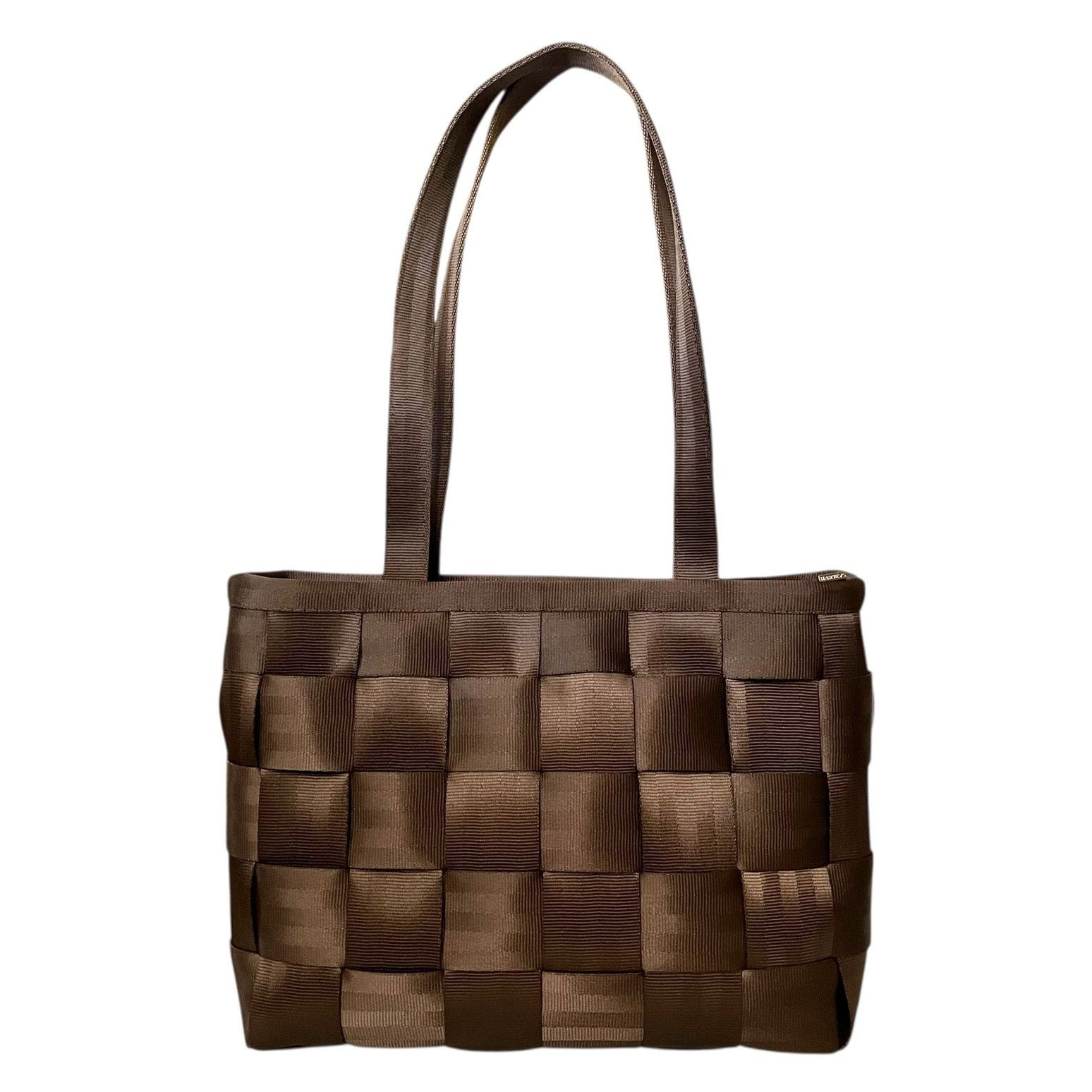 Harveys Brown Woven Seatbelt Large Tote Bag Handbag