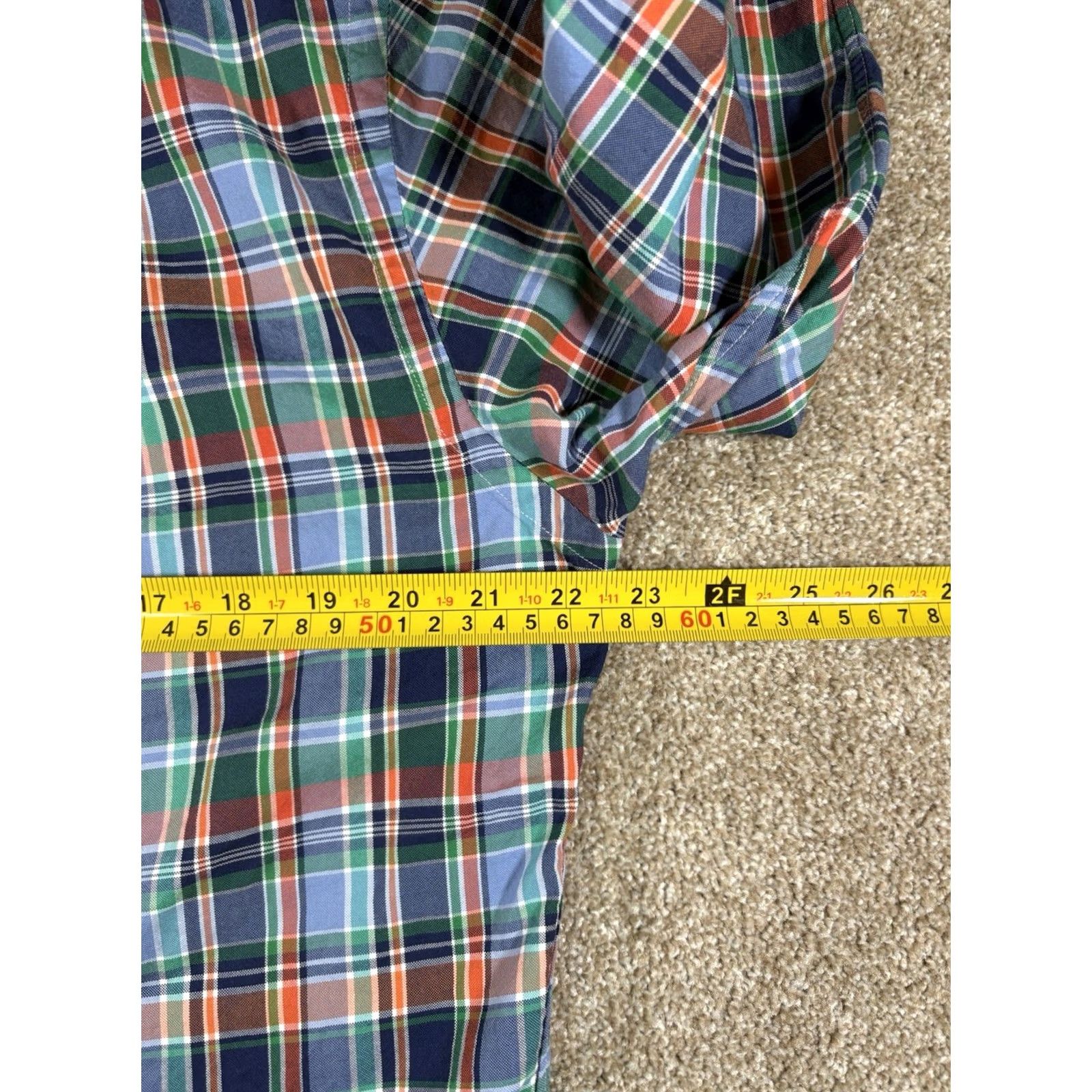 Polo Ralph Lauren Polo Ralph Lauren Shirt Mens Large Slim Fit Cotton Stretch Pony Preppy Plaid Long Sleeve Button-Up Size US L / EU 52-54 / 3 - 7 Thumbnail