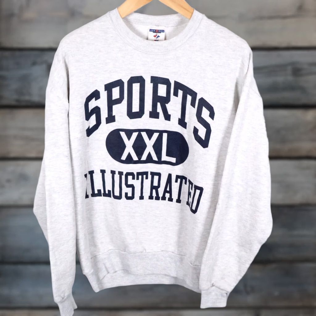 Jerzees VINTAGE 90s Sports Illustrated Sweatshirt Mens XL Heather Gray Jerzees 50/50 VTG Sweatshirt Mens XL Heather Gray Jerzees 50/50 VTG Size US XL / EU 56 / 4 - 1 Thumbnail