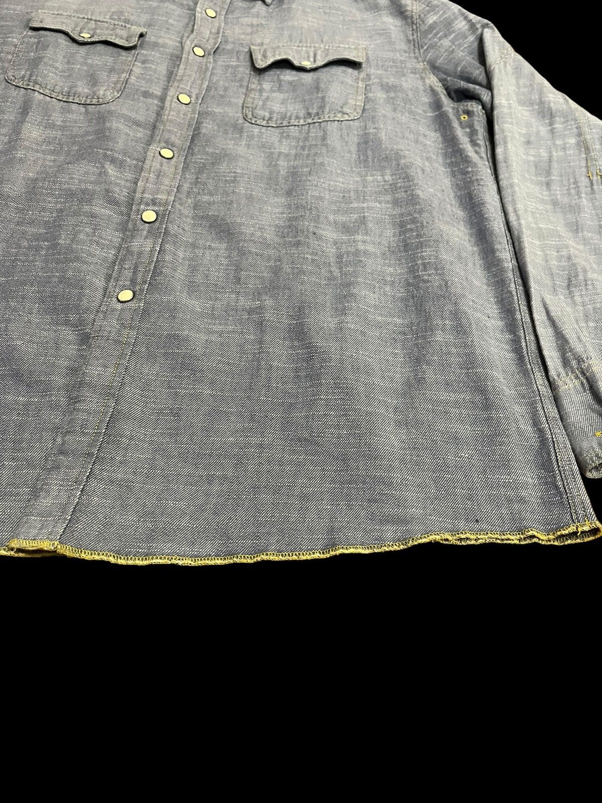 Fragment Design × Hiroshi Fujiwara × Japanese Brand Mad Hectic Chambray Button ups shirt Size US L / EU 52-54 / 3 - 6 Thumbnail