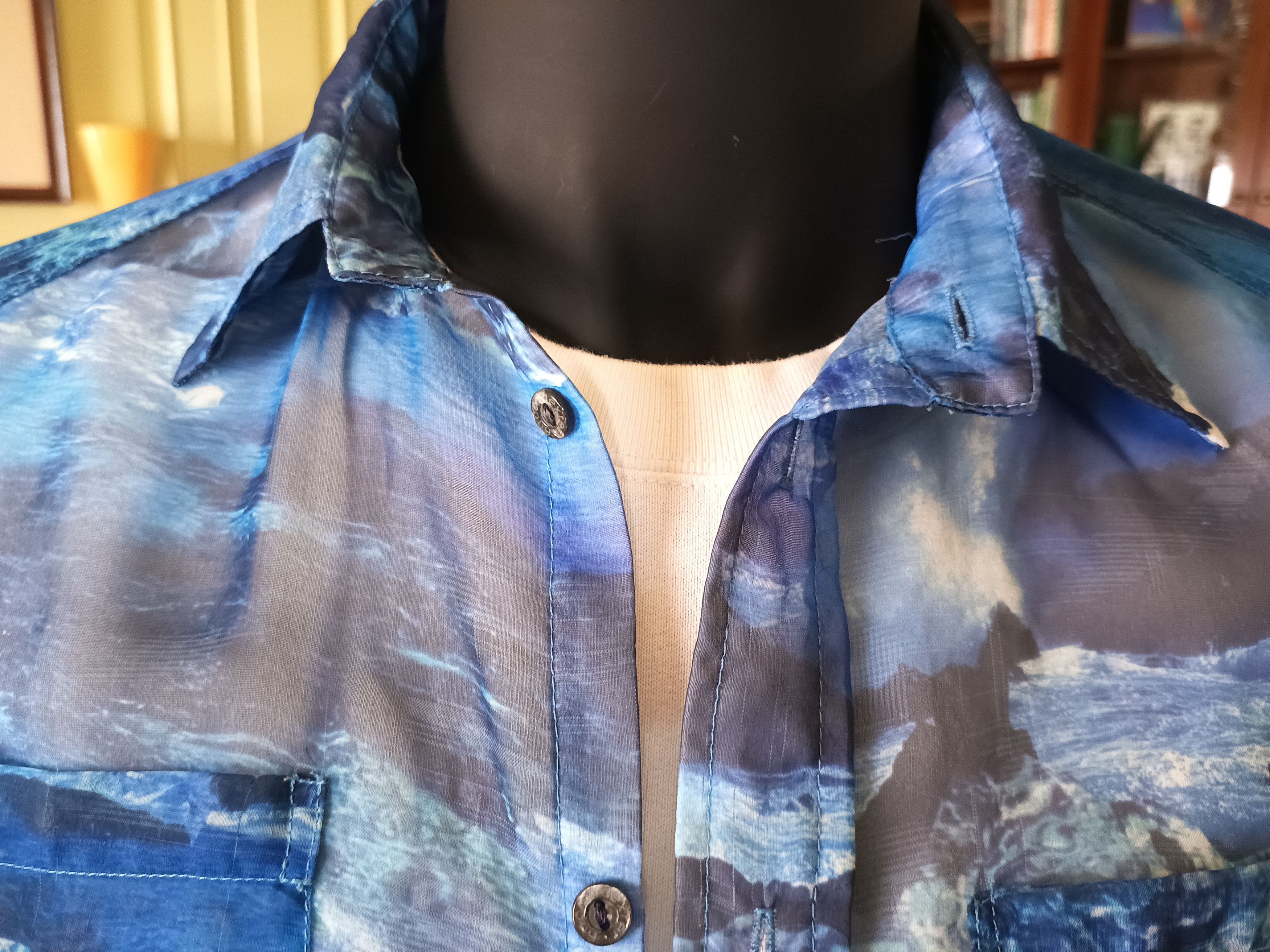 Dexter Wong Dexter Wong See-Thru Ocean Print Shirt Size US M / EU 48-50 / 2 - 4 Thumbnail