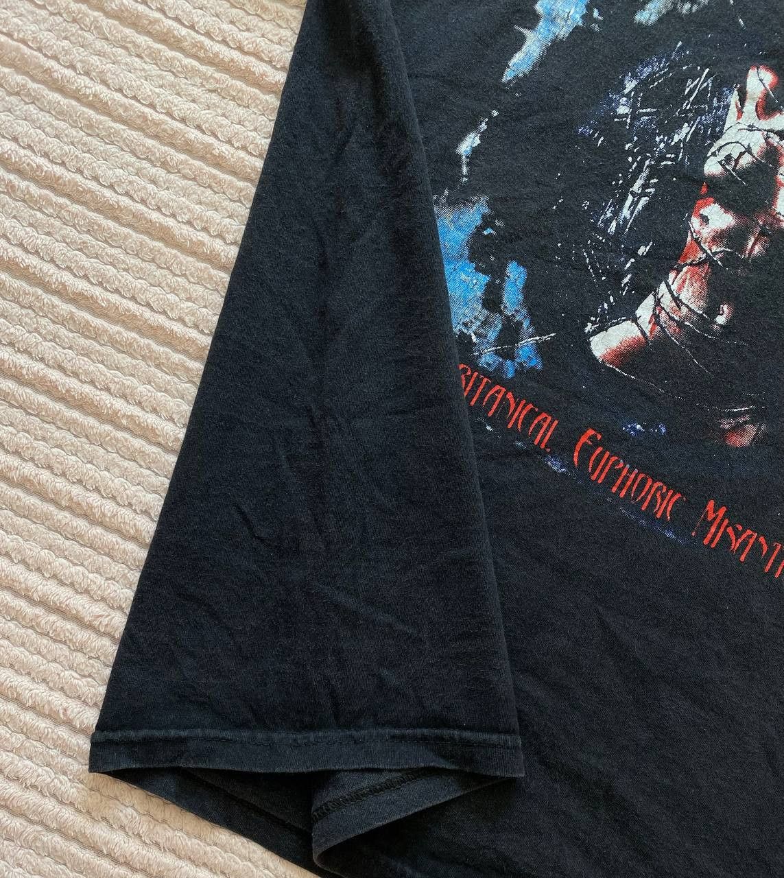 Band Tees × Vintage 90s🔥Y2k DIMMU BORGIR Hard Rock Nude Girl 18+ erotic Tee Size US L / EU 52-54 / 3 - 5 Thumbnail
