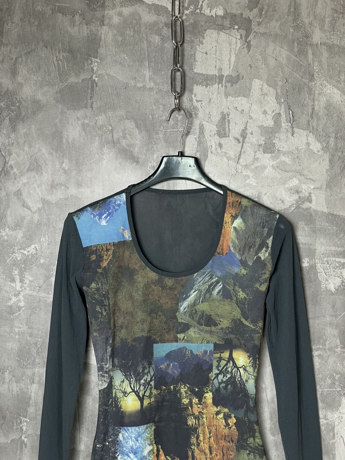 Japanese Brand × Vintage VINTAGE JEAN PAUL GAULTIER STYLE MESH LONG SLEEVE Size M / US 6-8 / IT 42-44 - 2 Thumbnail