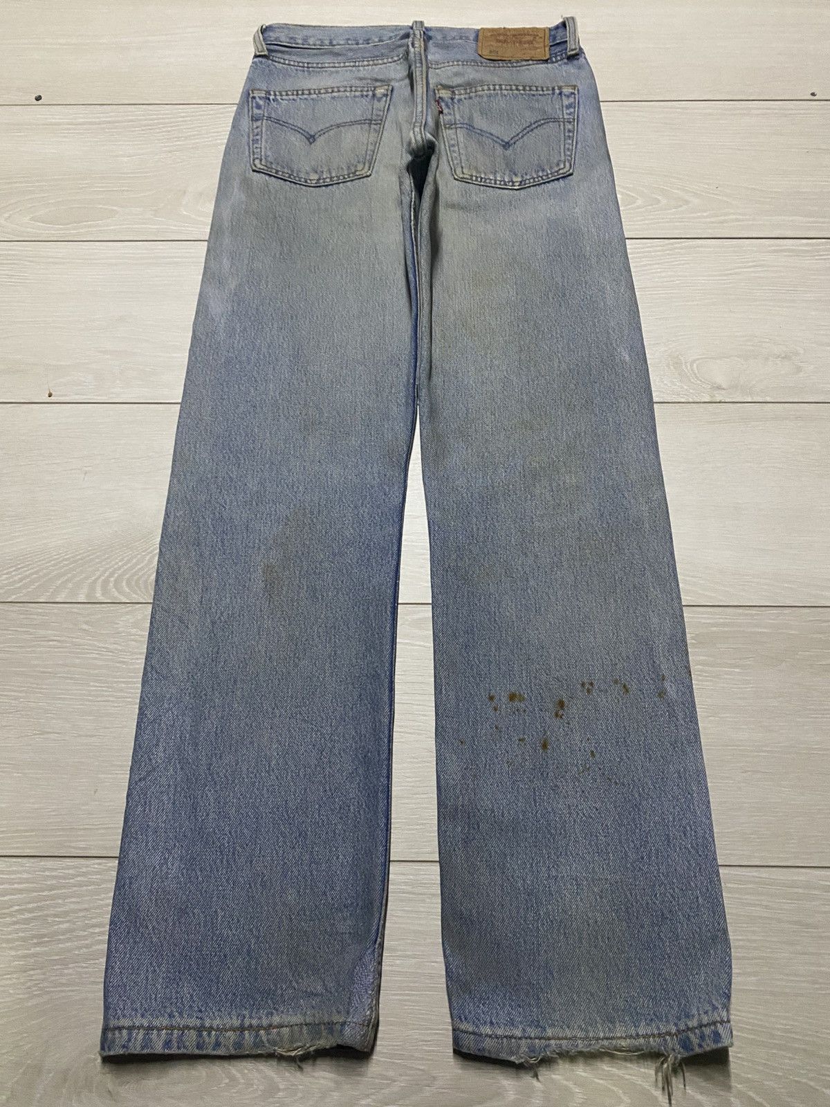 Levi's Vintage Levis 501 Grunge Mud Wash Distressed Jeans Size US 28 / EU 44 - 2 Thumbnail