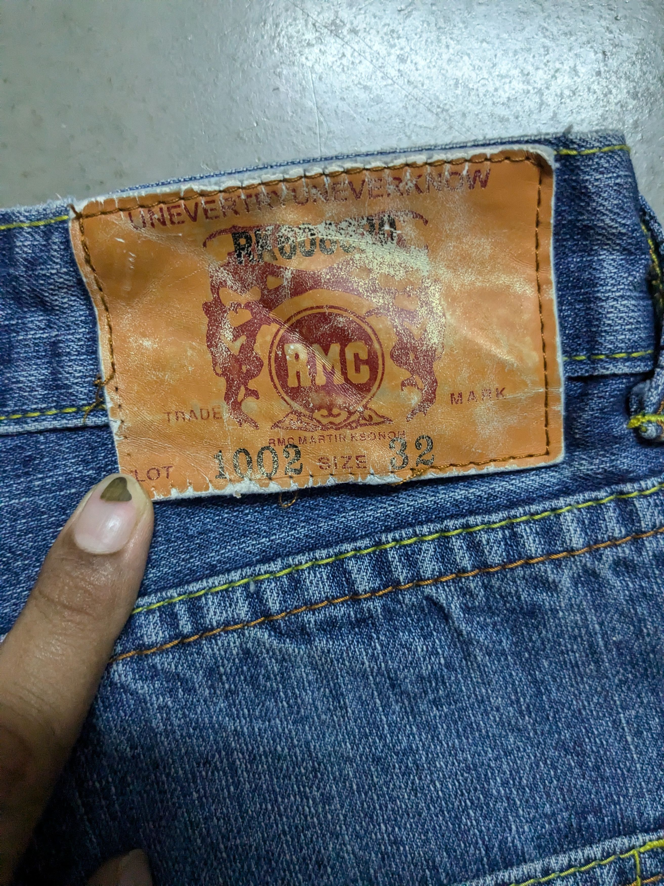 Japanese Brand × RMC Jeans RMC BACK EMBROIDERED SELVEDGED DENIM Size US 32 / EU 48 - 4 Thumbnail
