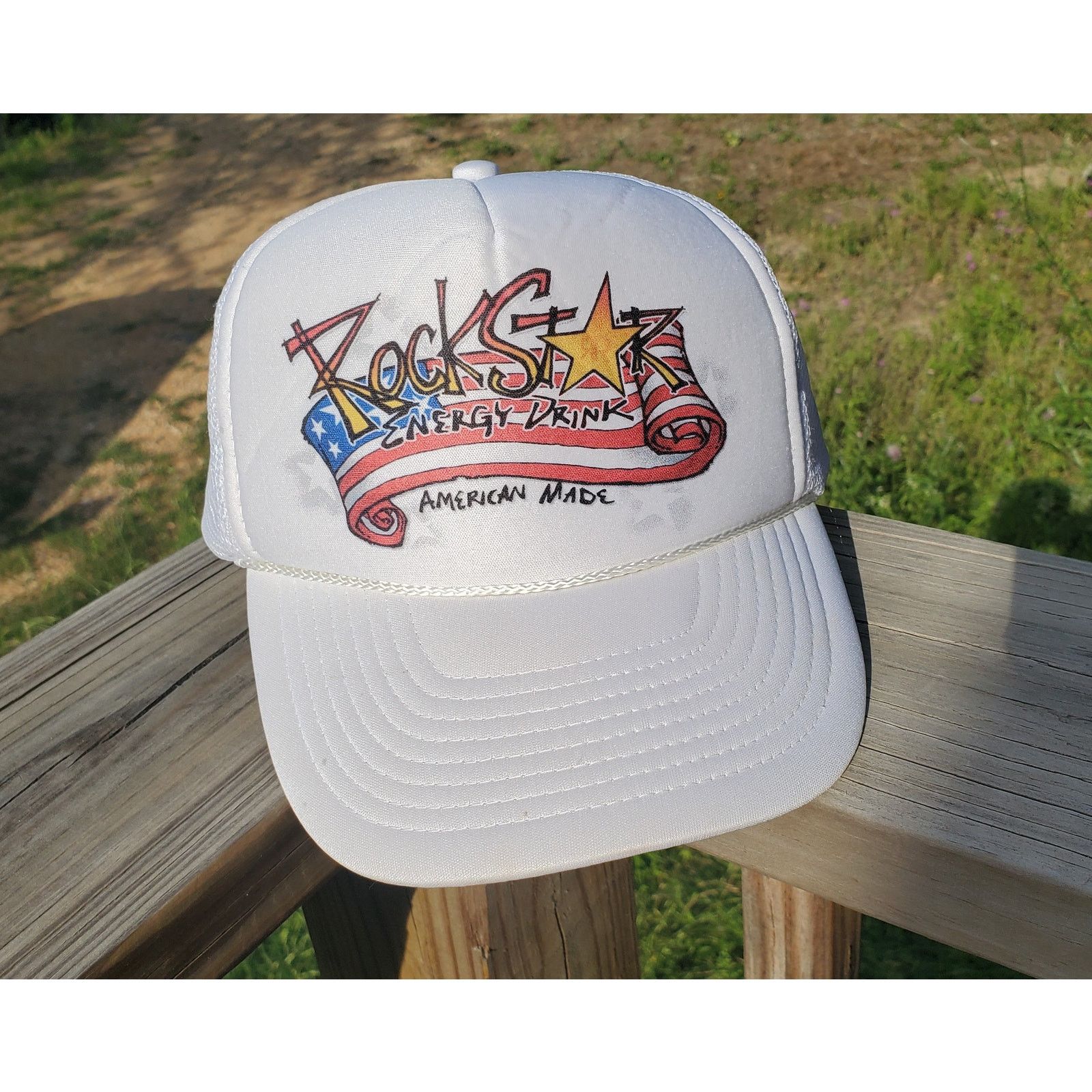 Nissan Y2K Rockstar Energy Drink American Made Trucker Rope Hat Size ONE SIZE - 3 Thumbnail