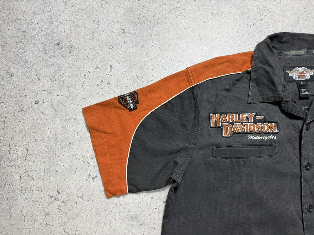 Harley Davidson Harley Davidson Button Short Sleeve Shirt Racing Moto Size US L / EU 52-54 / 3 - 5 Thumbnail