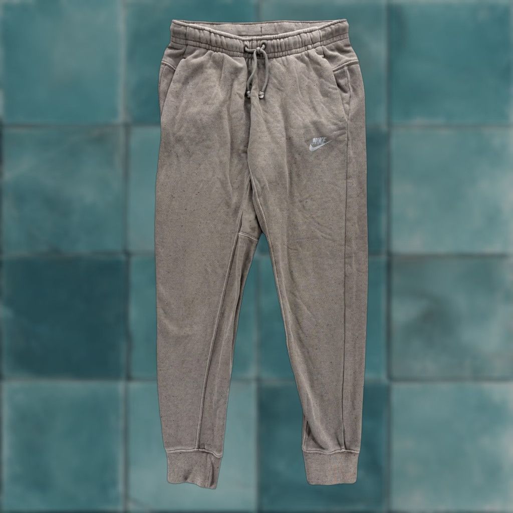 Nike Nike Pants Mens XS Beige Fleece Joggers Sweatpants Flecked Athletic Gym Training Size US 27 - 1 Thumbnail