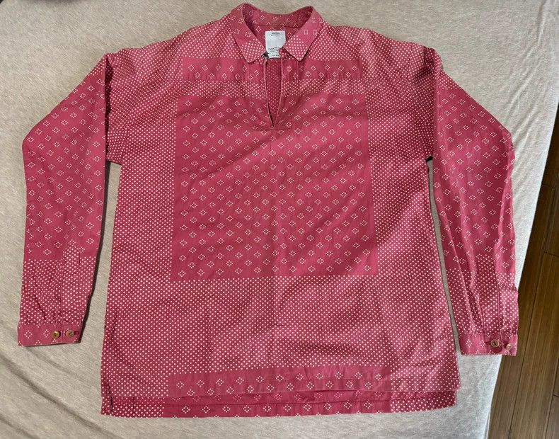Visvim Visvim Red Tunic Long Sleeve Shirt Size US M / EU 48-50 / 2 - 1 Thumbnail
