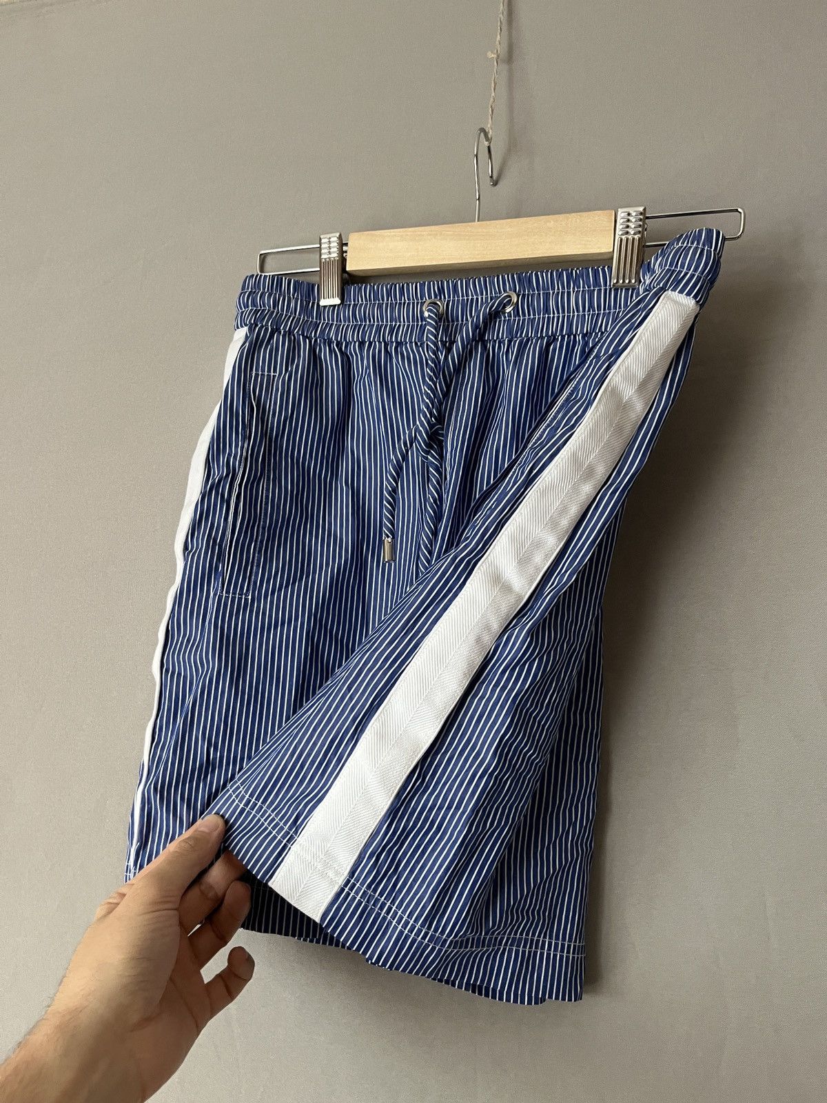 Loewe LOEWE Blue White Striped Shorts Size 25" / US 0 / IT 36 - 13 Thumbnail
