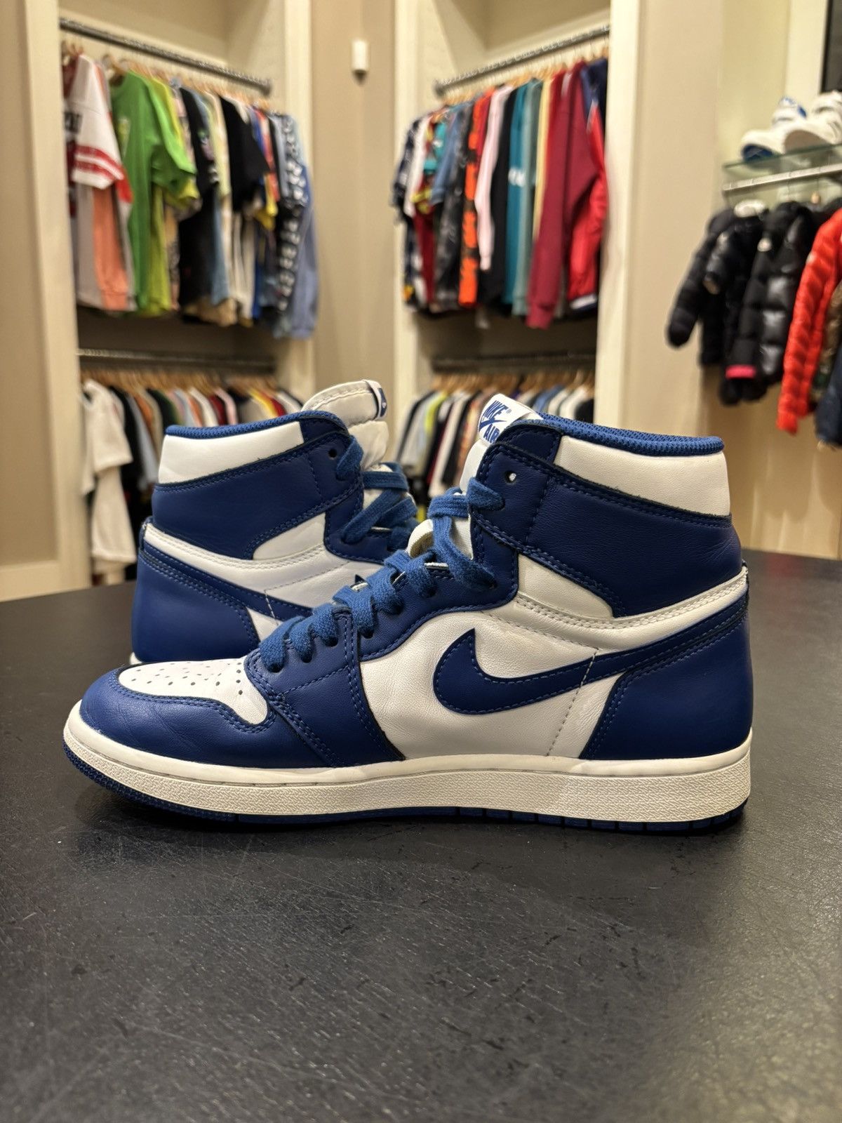 Jordan Brand Jordan 1 Retro Storm Blue Size US 8.5 / EU 41-42 - 4 Thumbnail