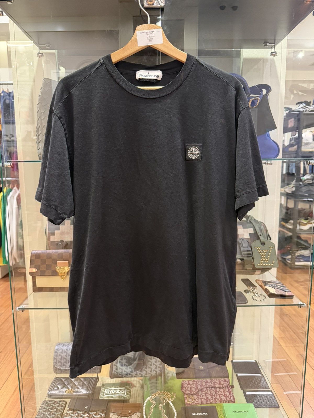 Stone Island Stone Island Compass Tee - Black Size US XL / EU 56 / 4 - 1 Thumbnail