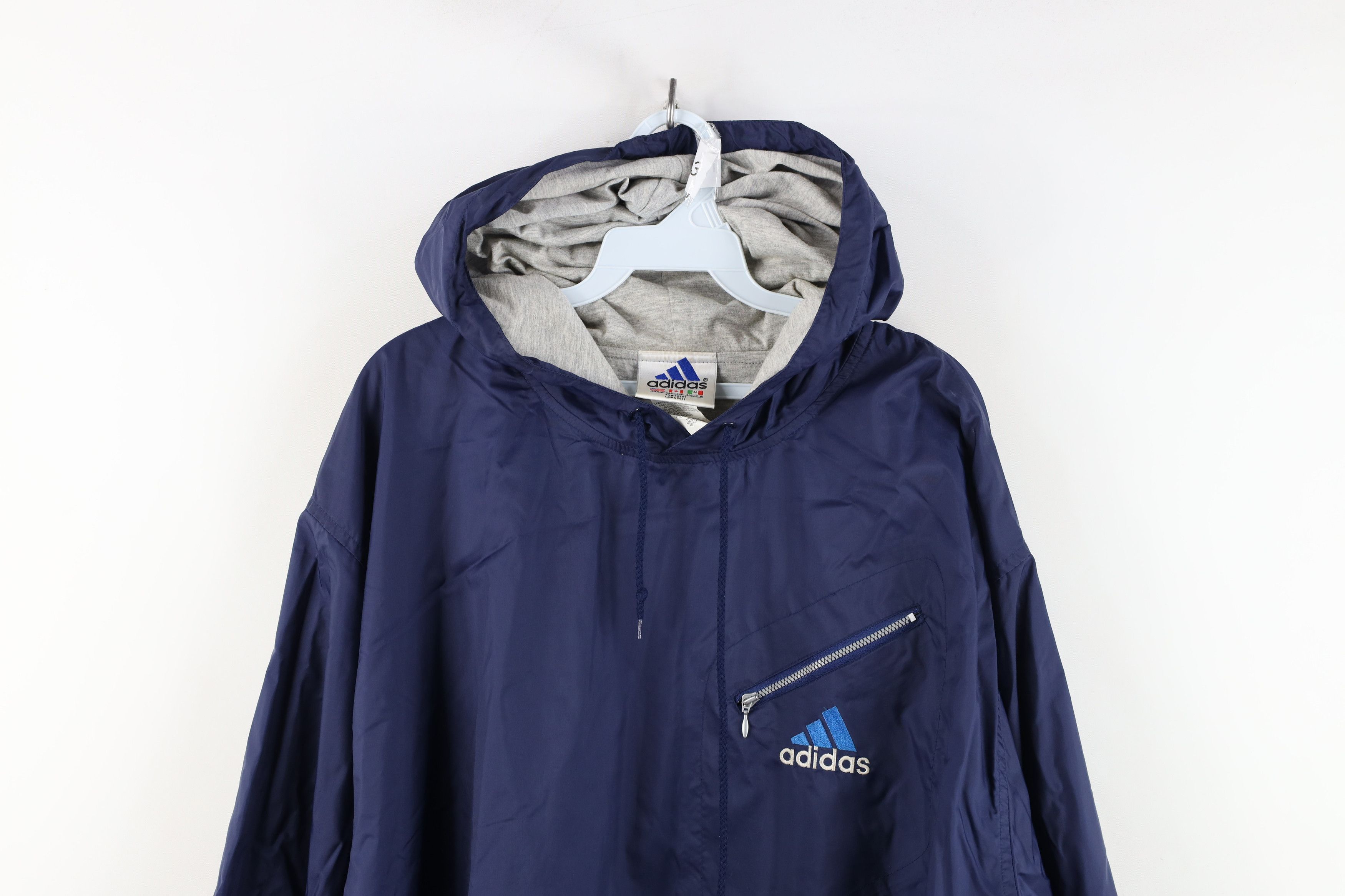 Adidas Vintage 90s Adidas Spell Striped Pullover Windbreaker Jacket Size US L / EU 52-54 / 3 - 2 Thumbnail
