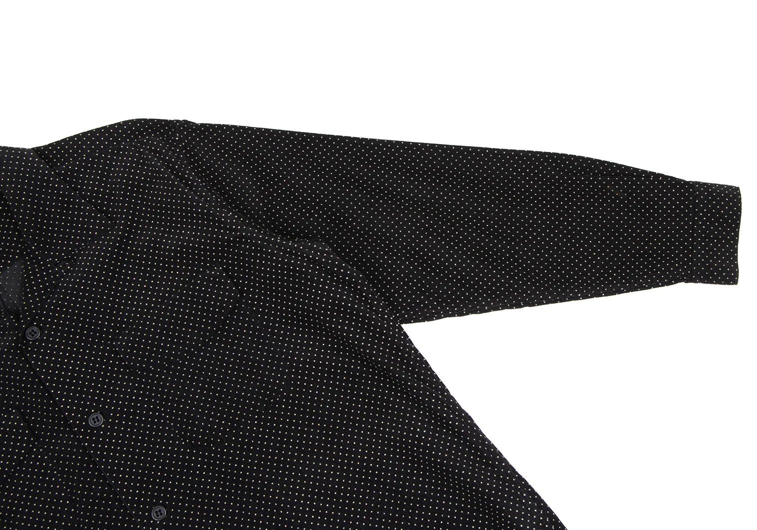 Jean Paul Gaultier Open Collar Dot Shirt in Black Beige (Size M) Size US M / EU 48-50 / 2 - 8 Thumbnail