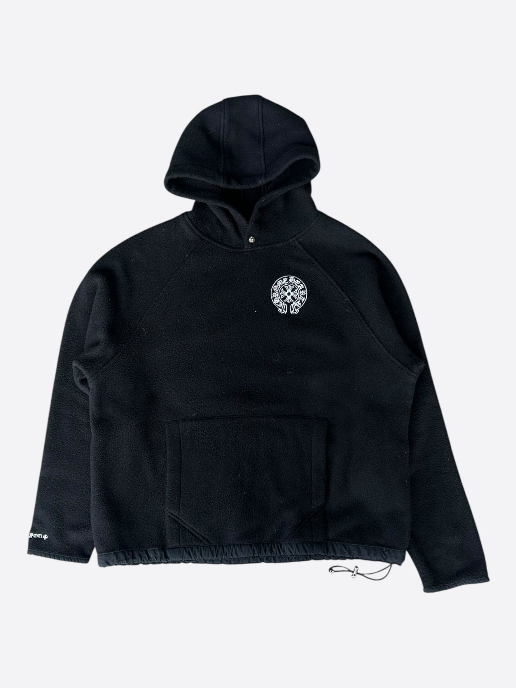 Chrome Hearts Black & White Embroidered Horseshoe Logo Fleece Hoodie Size US L / EU 52-54 / 3 - 1 Thumbnail