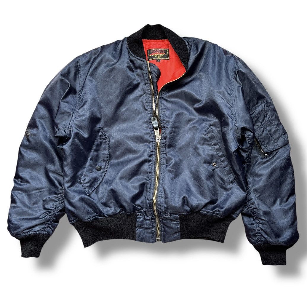 Honda × Vintage VINTAGE 80s HONDA HOT RACING STAFF BOMBER JACKET Size US L / EU 52-54 / 3 - 4 Thumbnail