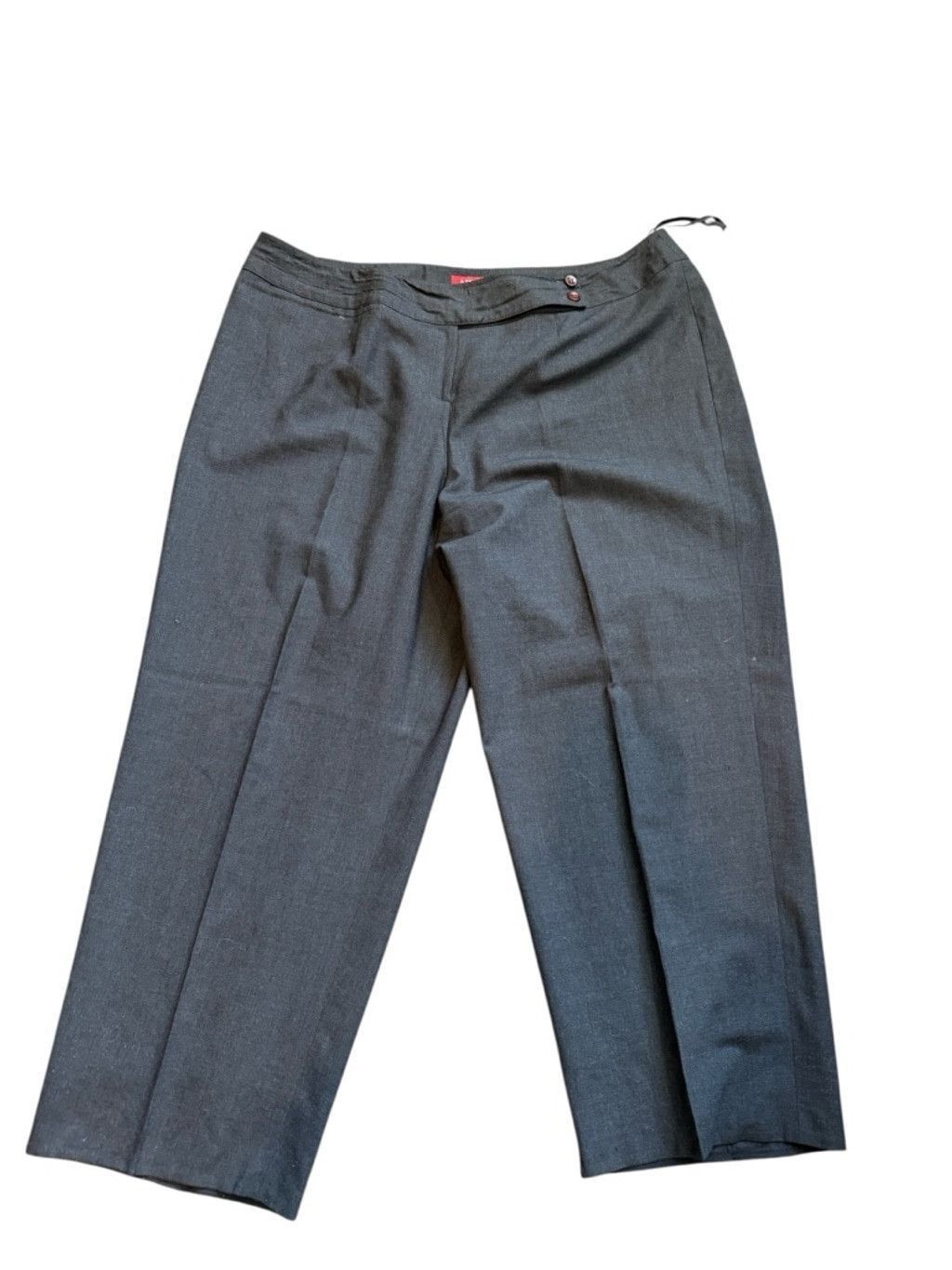 Anne Klein Women's Anne Klein Gray Stretch Trousers Plus Size 20W Size 42" / US 20 - 2 Thumbnail