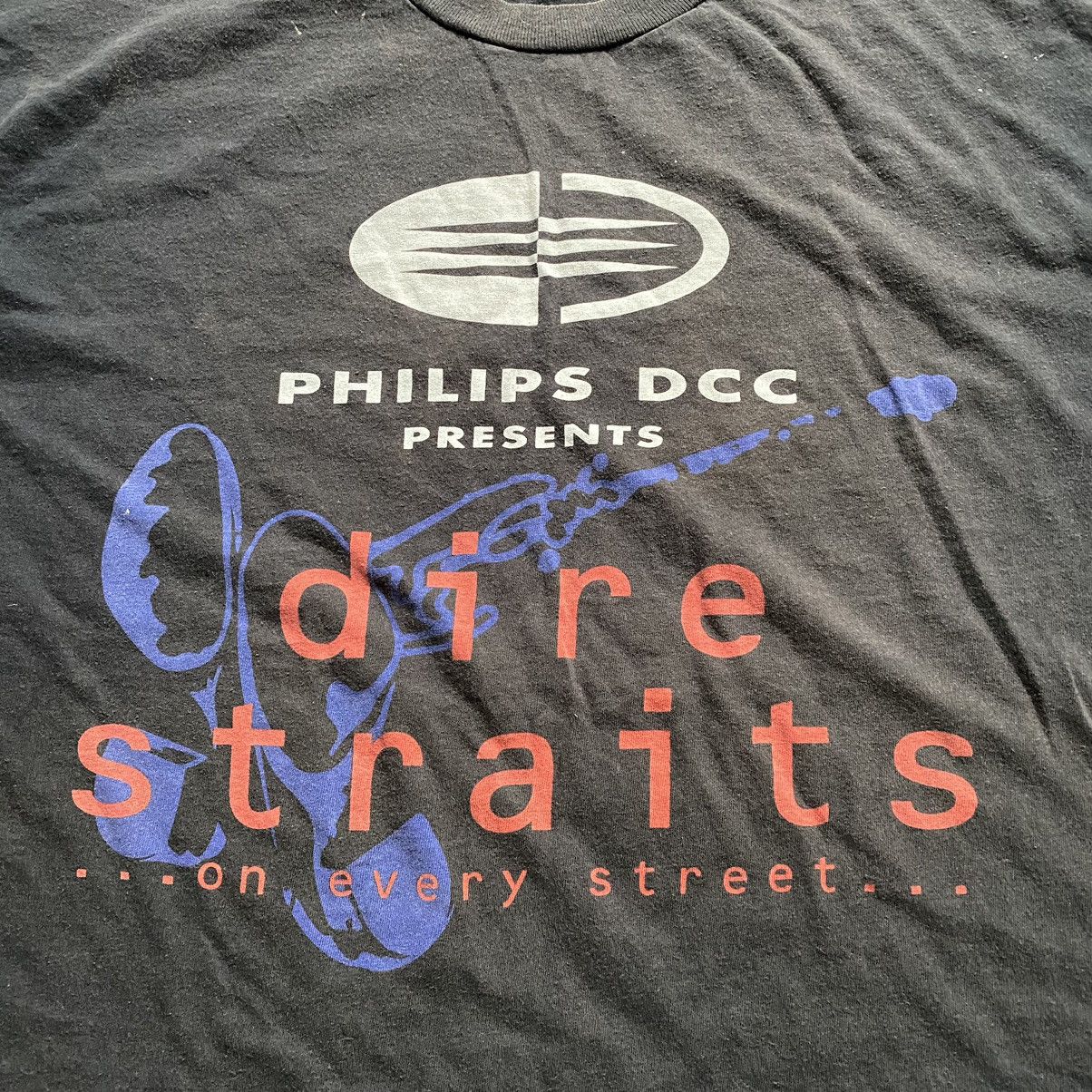 Band Tees VINTAGE DIRE STRAIGHTS SUNFADED PHILIPS DCC T SHIRT Size US XL / EU 56 / 4 - 2 Thumbnail