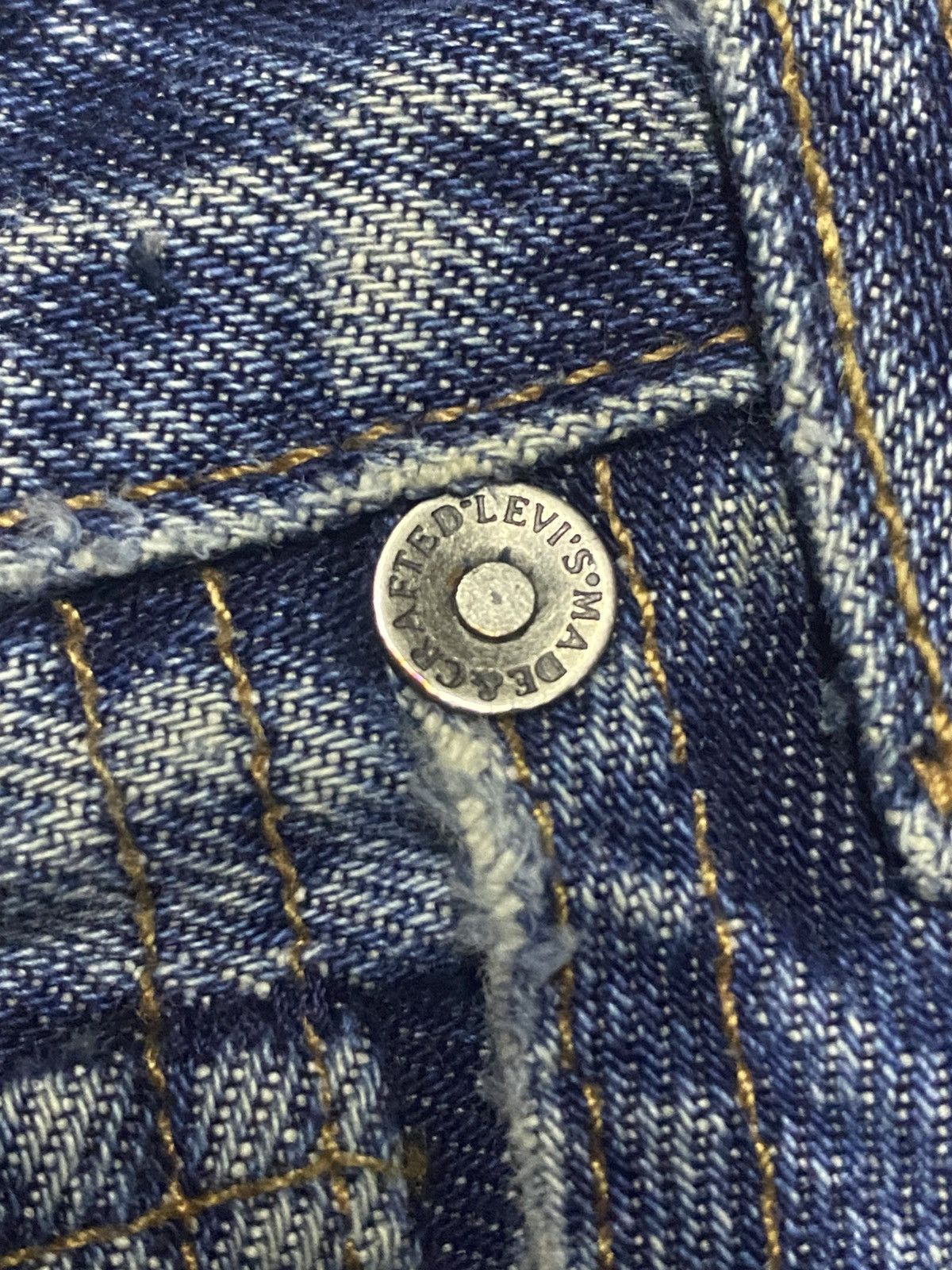 Levi's Made & Crafted Vintage Levis Made & Craft Distressed Tack Slim Jeans Size US 34 / EU 50 - 10 Thumbnail