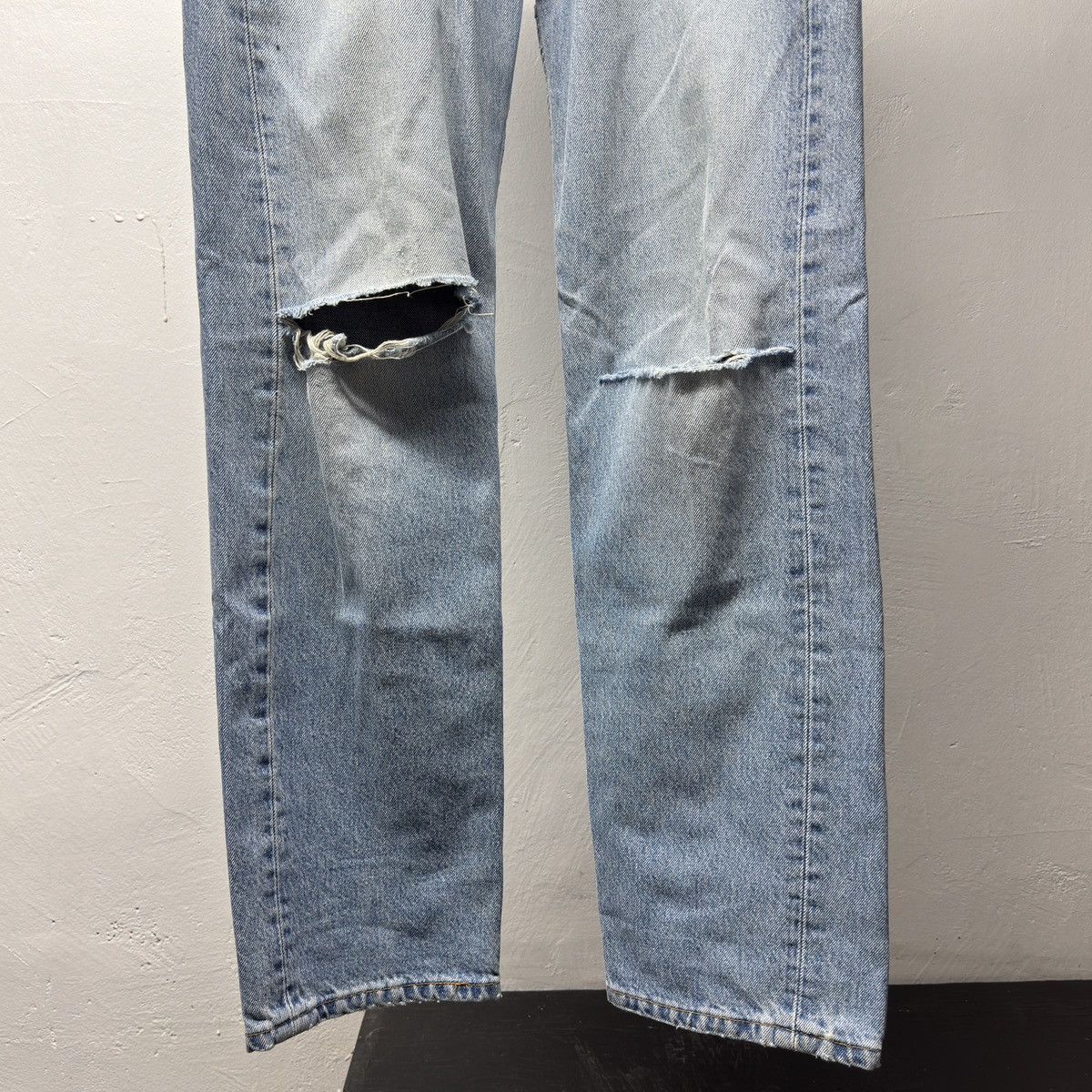 Levi's 90s Levi's 501 Faded Distressed Jeans USA ERD Grunge Chrome Size US 32 / EU 48 - 4 Thumbnail