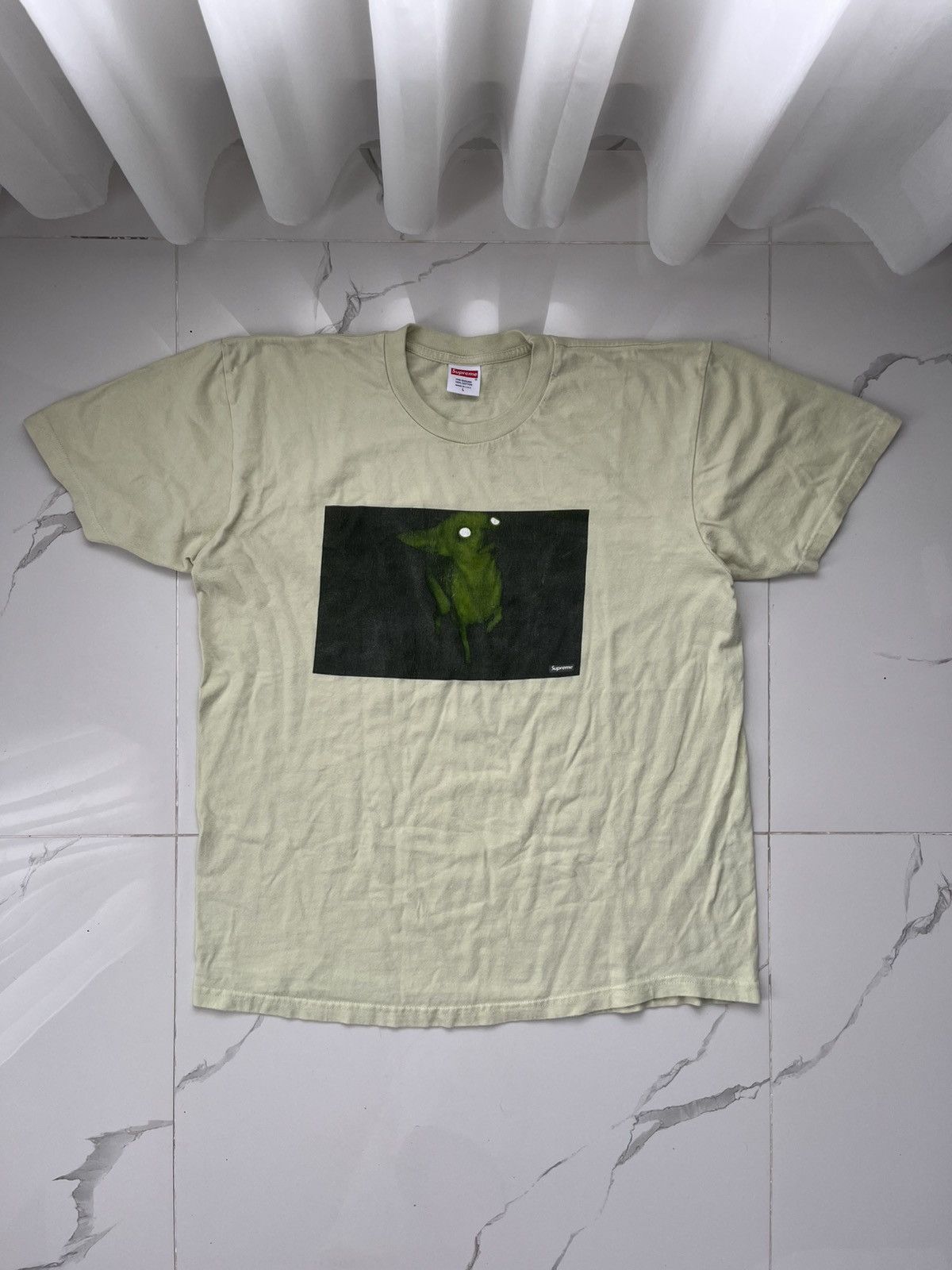 SUPREME CHRIS CUNNINGHAM CHIHUAHUA BIG LOGO RARE VINTAGE TEE