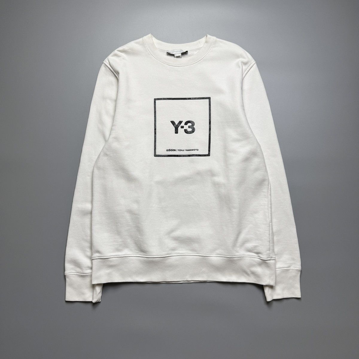 Y-3 Adidas x Yohji Yamamoto - Reflective Square Logo Sweater Size US M / EU 48-50 / 2 - 1 Thumbnail