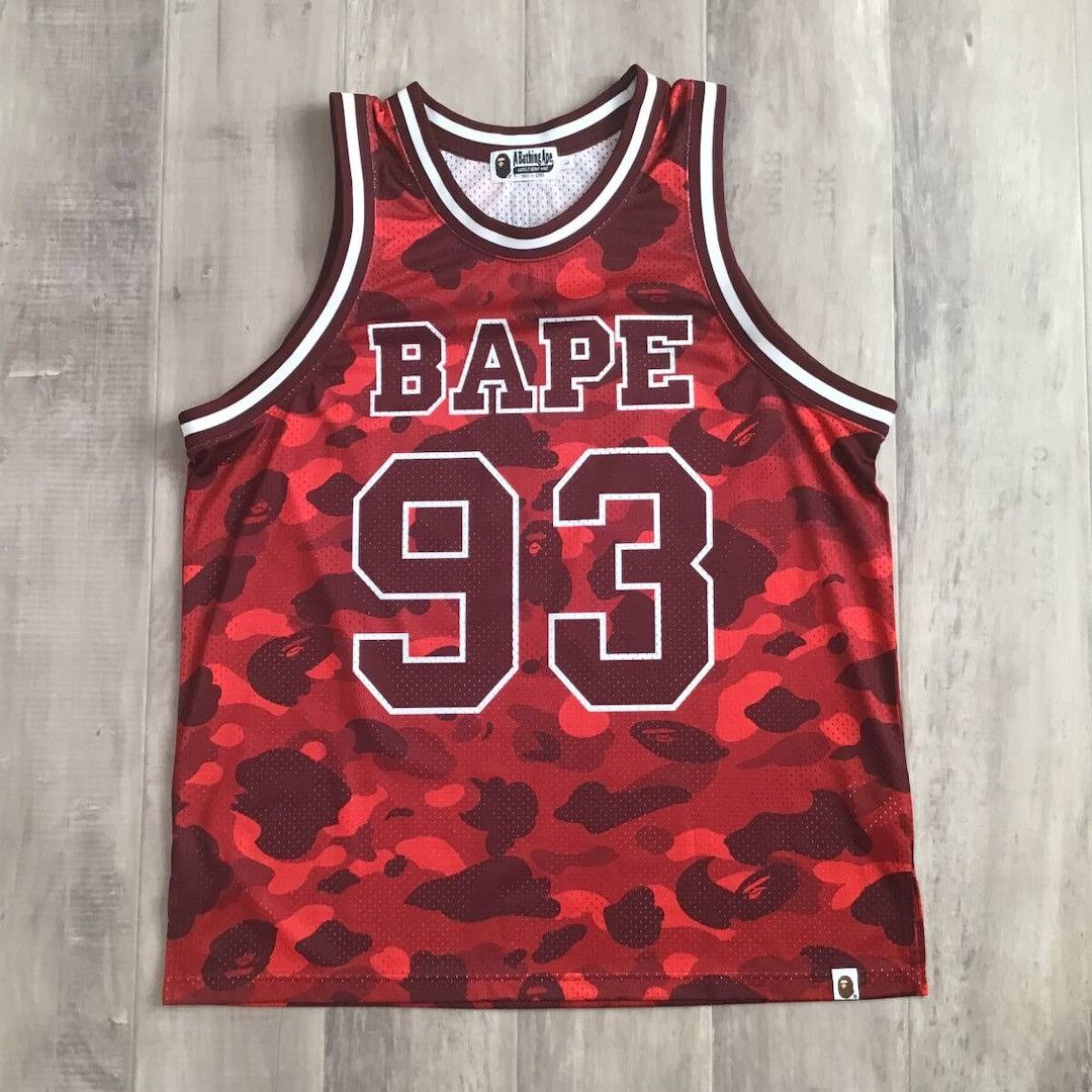 Bape BAPE Red camo basketball tank top a bathing ape Size US L / EU 52-54 / 3 - 1 Thumbnail