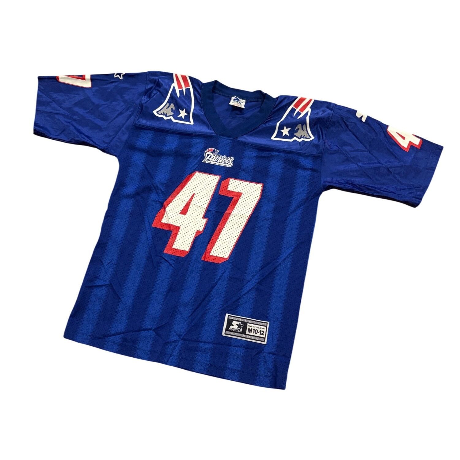 Starter Vintage 90s Starter New England Patriots Robert Edwards #47 Size L / US 10 / IT 46 - 4 Thumbnail
