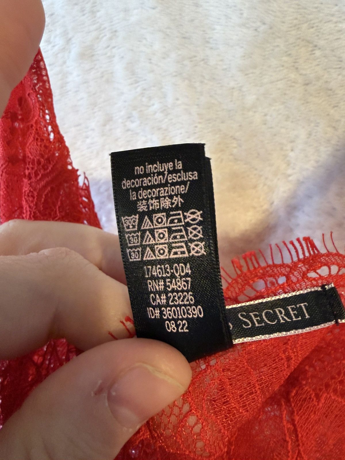 Victoria's Secret Victoria’s Secret size medium red lace nighty chemise Size M / US 6-8 / IT 42-44 - 3 Thumbnail