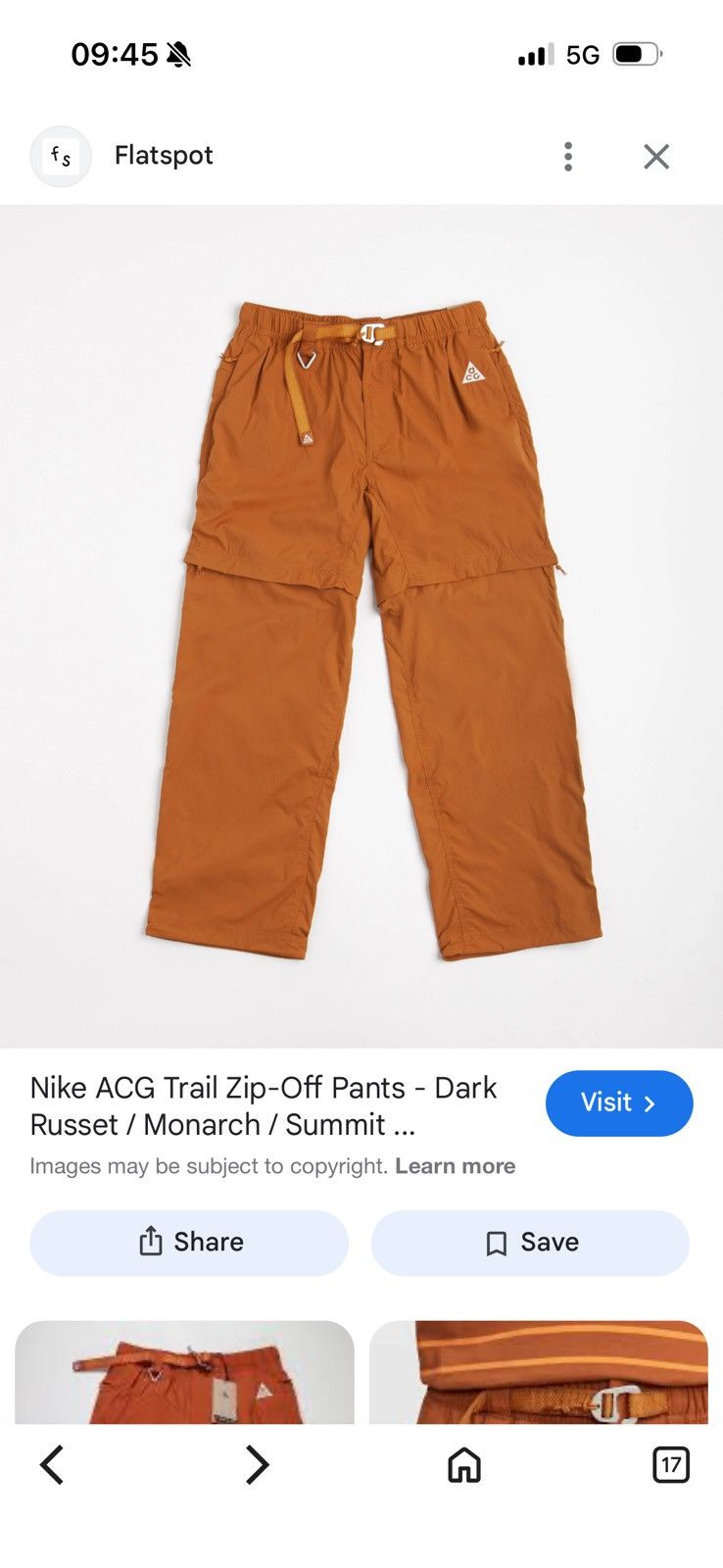 Nike ACG NIKE ACG pants sz s STUDY sizes in photos by tape measure Size US 29 - 24 Thumbnail